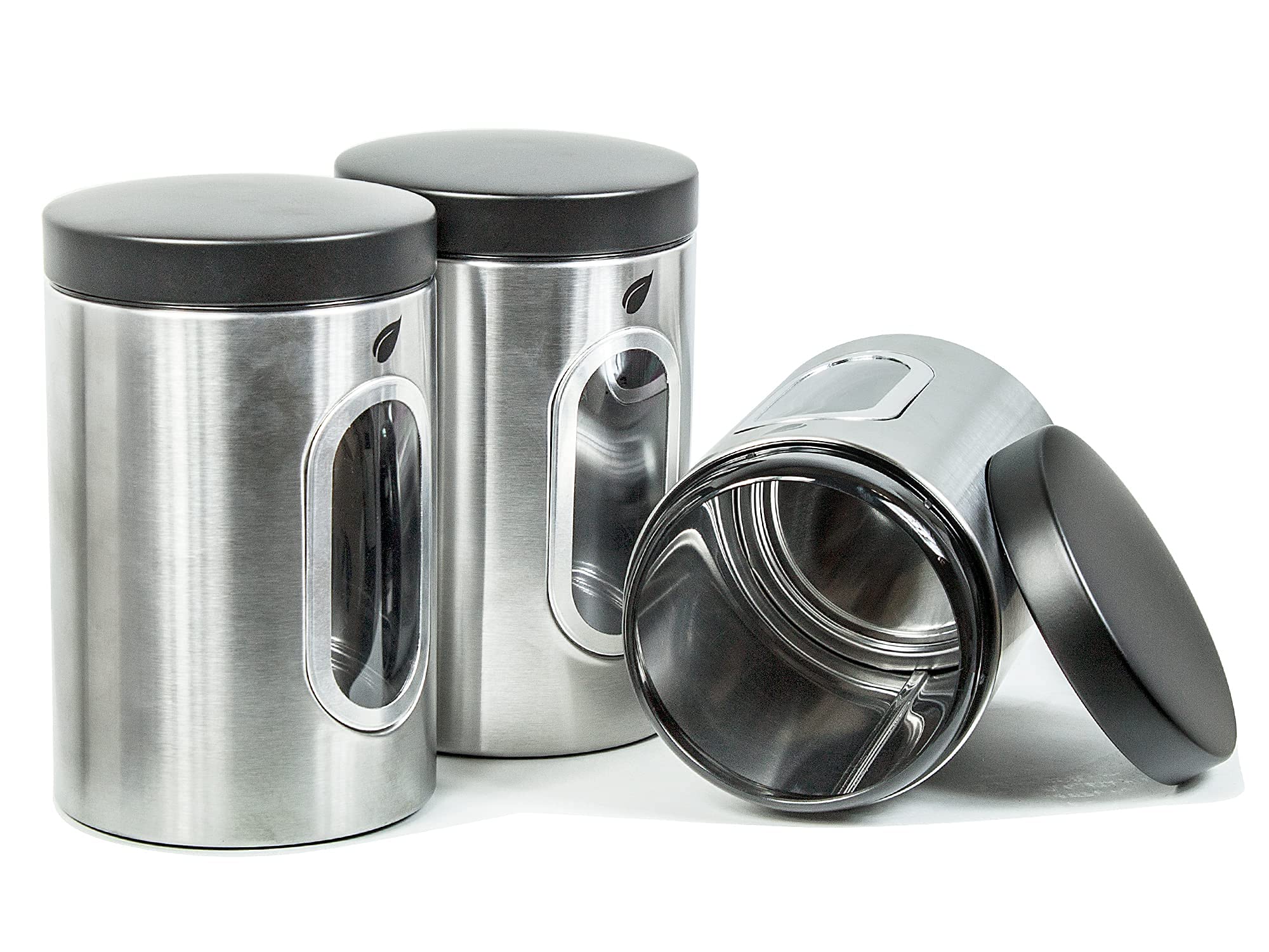 Self-Care Stainless Kitchen Canisters - Modern Kitchen Decoration Of Canister Set With Multiple Preservation Purposes By Tight S