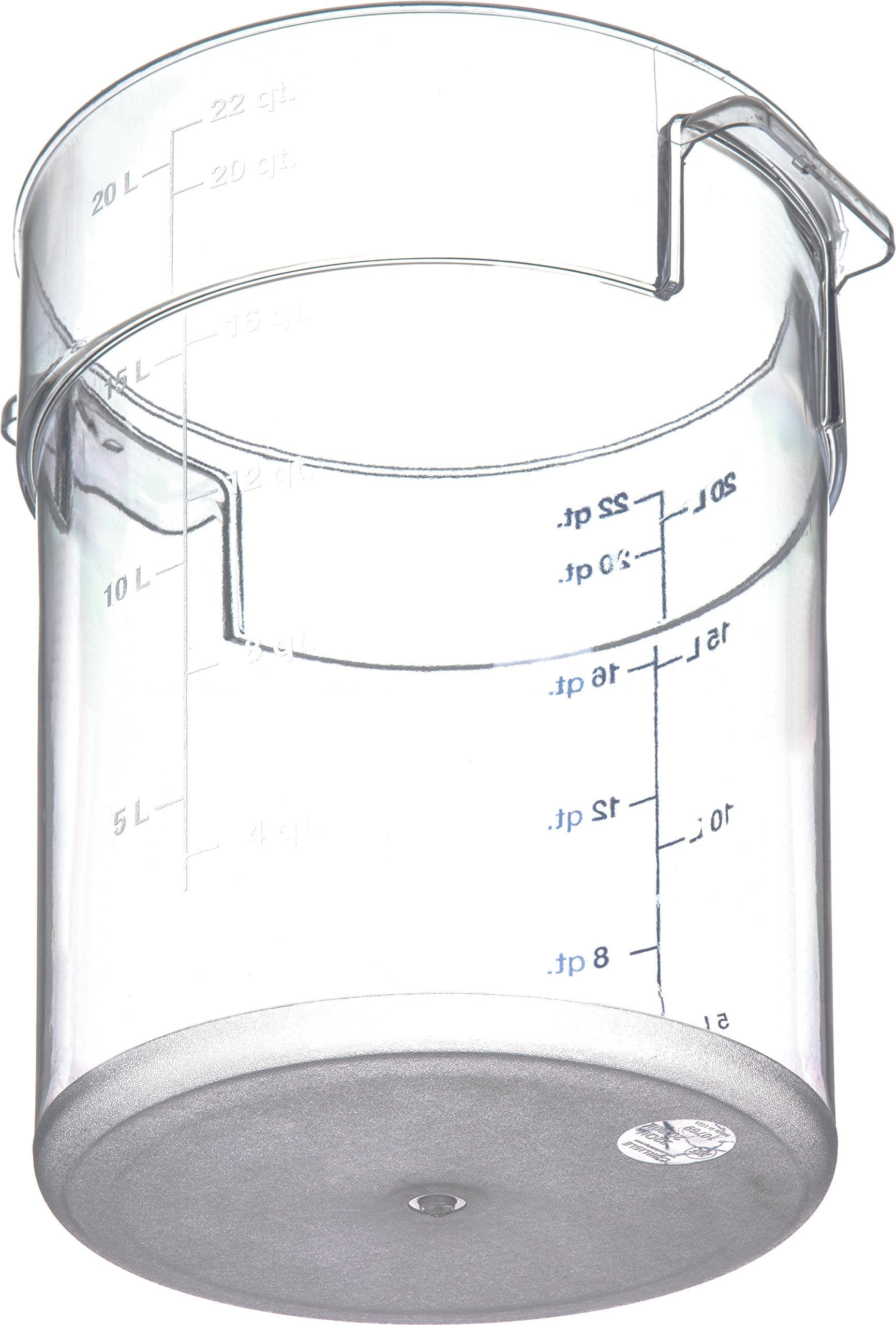 Carlisle Foodservice Products Storplus Round Food Storage Container With Stackable Design For Catering, Buffets, Restaurants, Po
