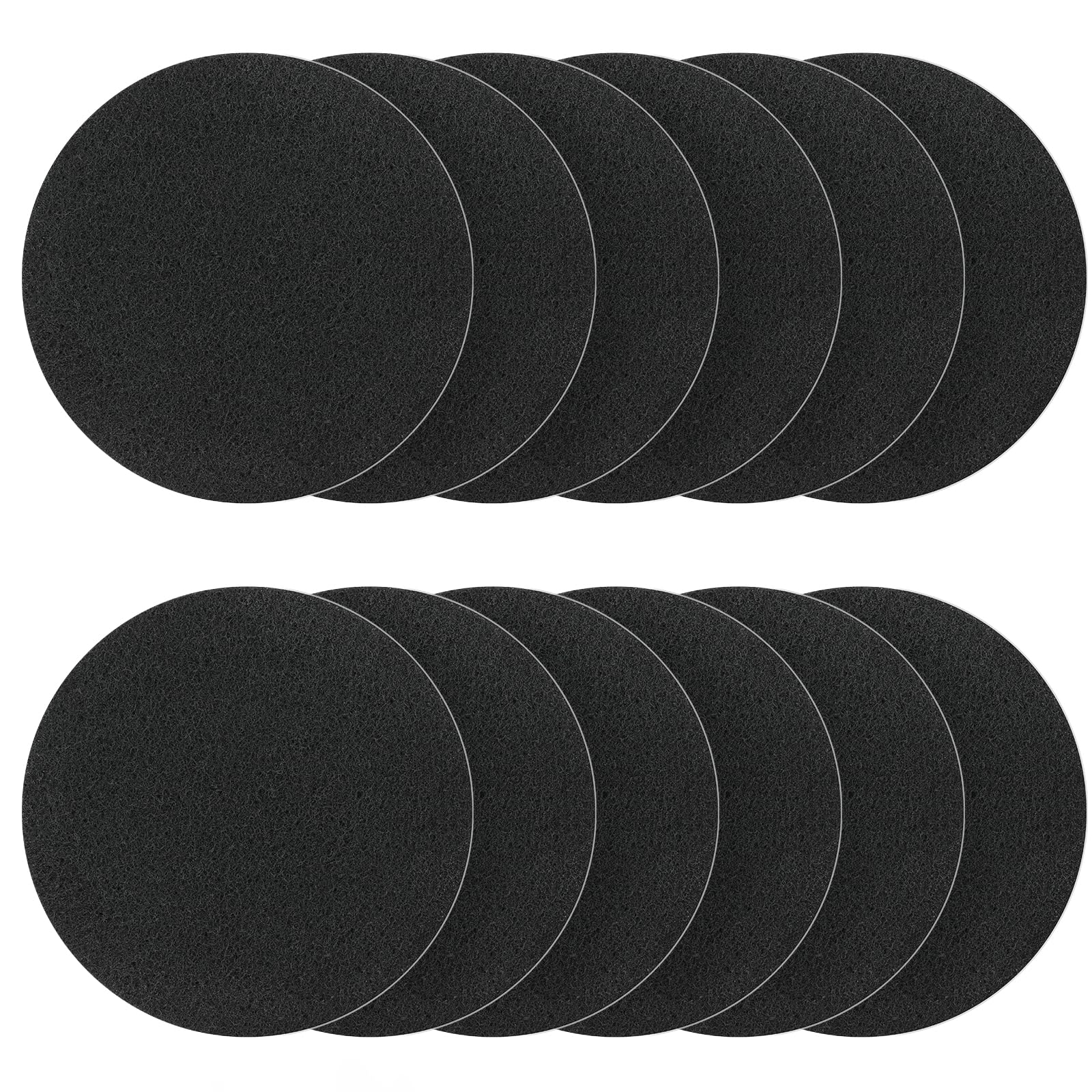 Compost Bin Filter, 6.7 Inch Charcoal Filters For Kitchen Compost Bucket Home Countertop Compost Pail Relpacement Filter, 12-Pac