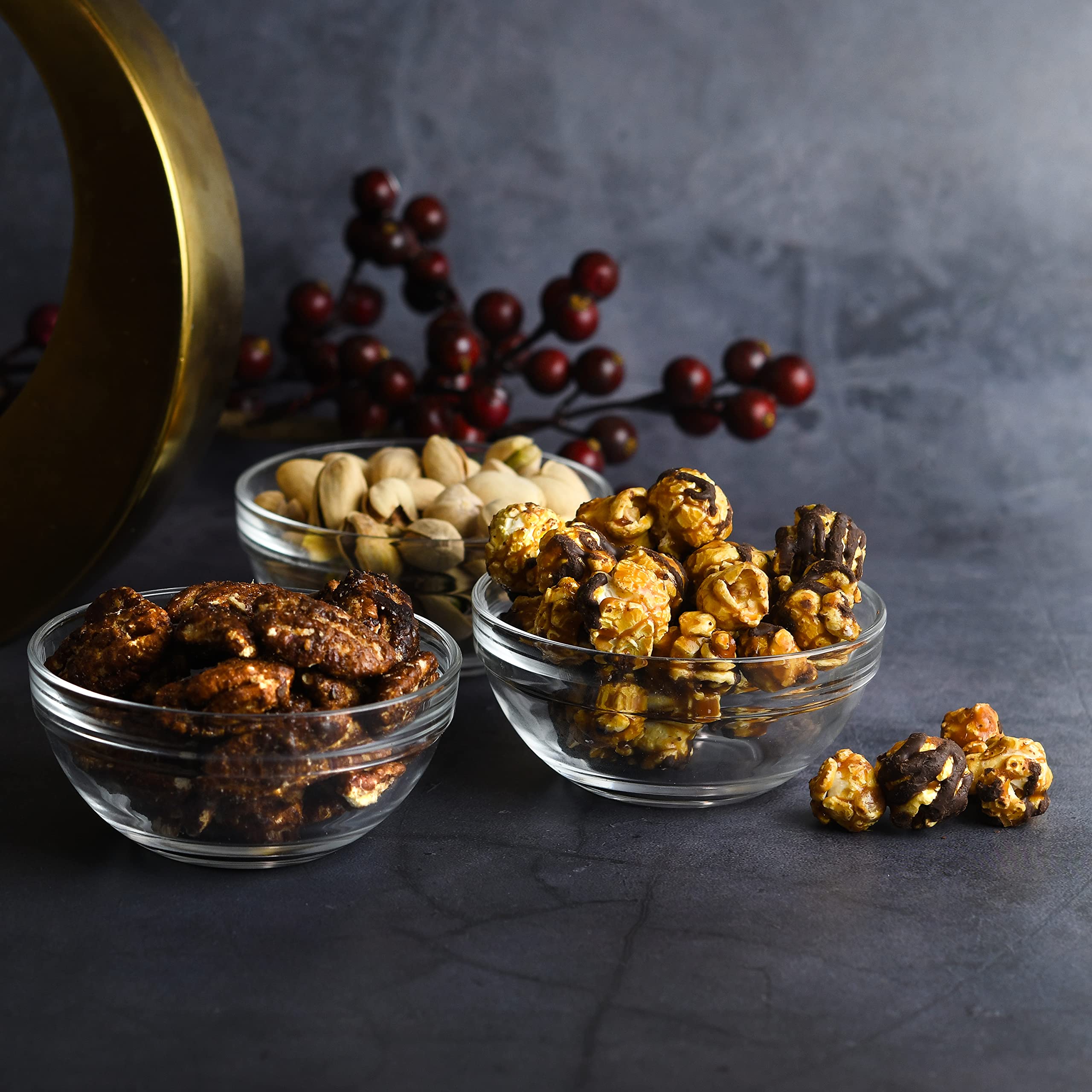 Lartique Mini 3.5 Inch Small Glass Bowls - Small Bowls Perfect for Prep  Dips  Nuts  or Candy - Meal Prep Bowls or Dessert Bowls  Set of 12