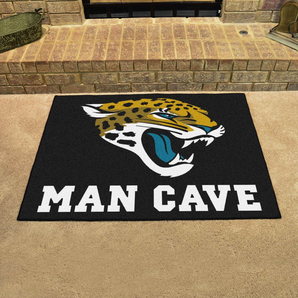 Fan Mats 14316 NFL - Jacksonville Jaguars 33.75 x 42.5 Man Cave All-Star Mat