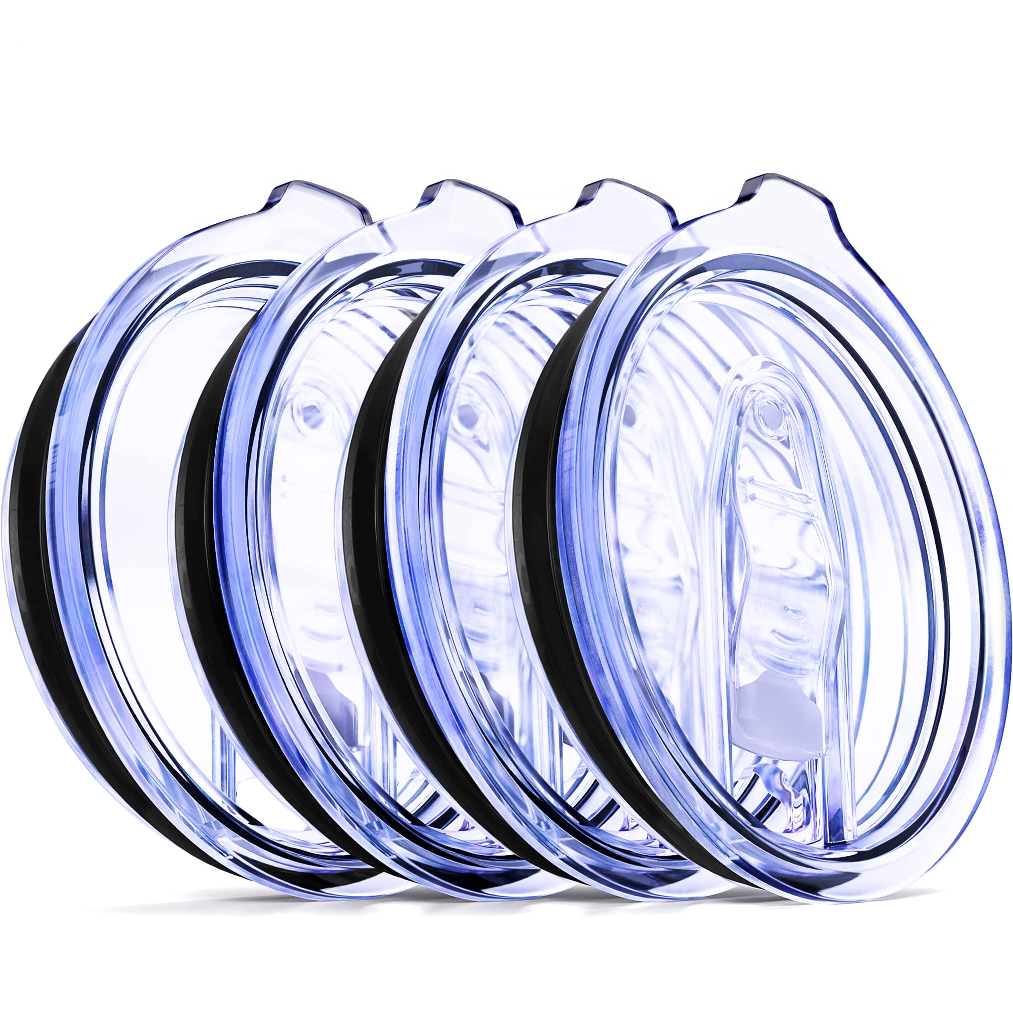 20/10 Oz - 4 Replacement Lids For Yeti Tumblers Like Yeti Lids - 3.3 Inch Diameter - Spill Proof Lids For Yeti Tumblers - Tumble