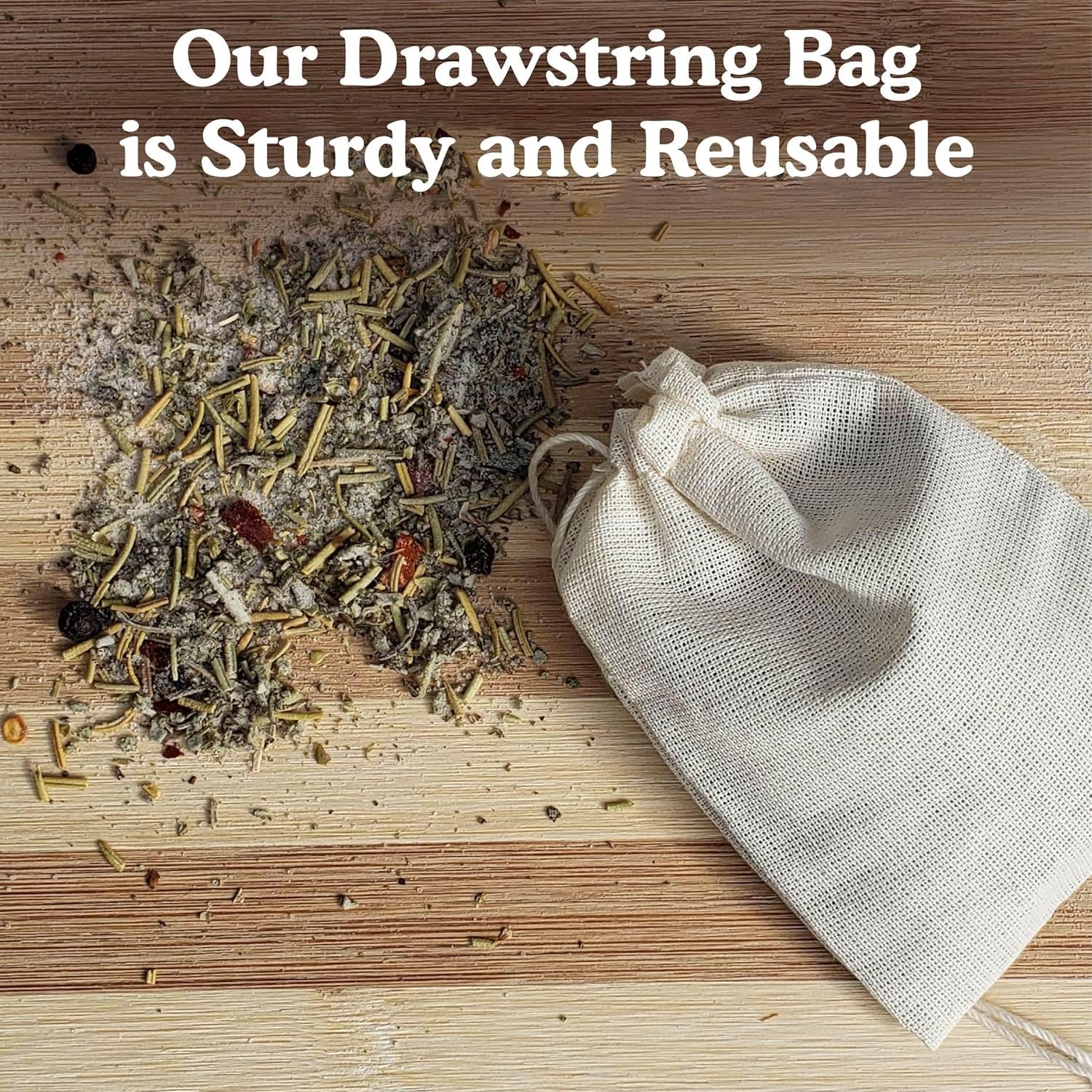 Regency Wraps 100% Cotton Drawstring Bag, Pouches For Enclosing Bulk Spices, Tea, Potpourri, And Jewelry, 100% Cotton Mini Bags,