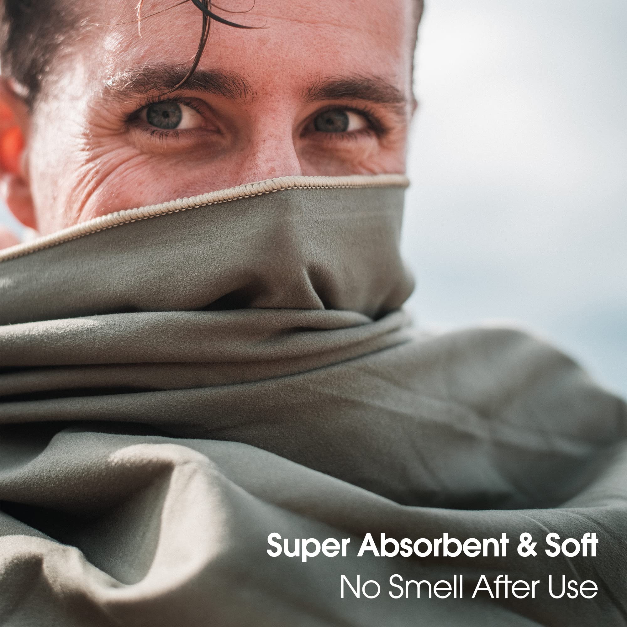 4Monster Camping Towels Super Absorbent  Fast Drying Microfiber Travel Towel  Quick Dry Ultra Soft Compact Gym Towel for Swimming Beach Hiking Yoga Travel Sports Backpack