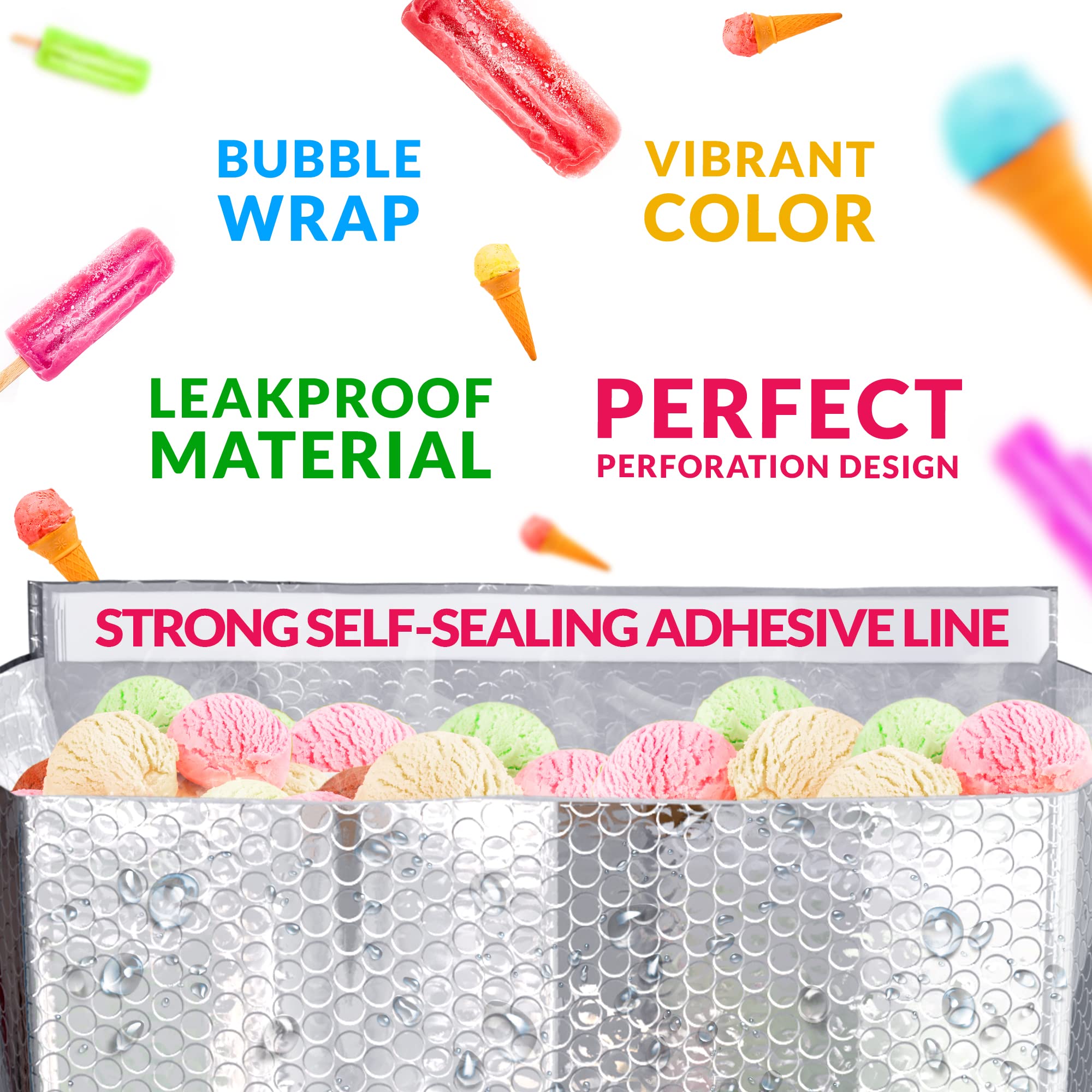 ABc Foil Insulated Box Liners 8 x 8 x 8  Pack of 50 Insulated Shipping Boxes for Frozen Food  Double-Layer Insulated Shipping containers  Leakproof cold Shipping Boxes for Frozen Fish  Meat(D0102HgJW2Y)