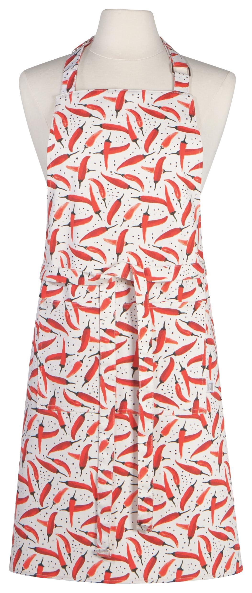 Caliente Pepper Apron 2500 122, Black, Red, White, One Size