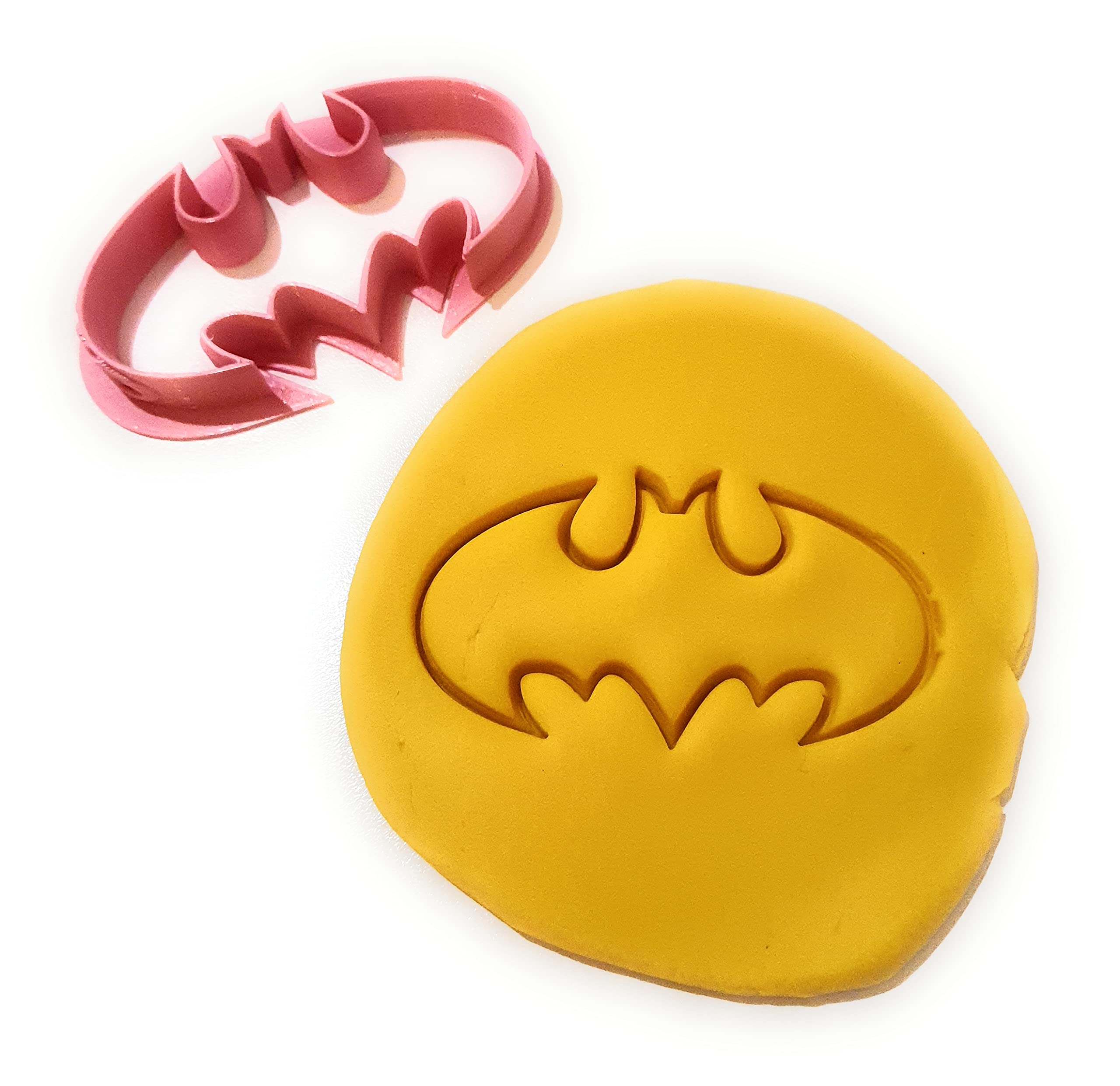 T3D Cookie Cutters Bat Man Cookie Cutter, Suitable For Cakes Biscuit And Fondant Cookie Mold For Homemade Treats, 3.60''X2.26''X
