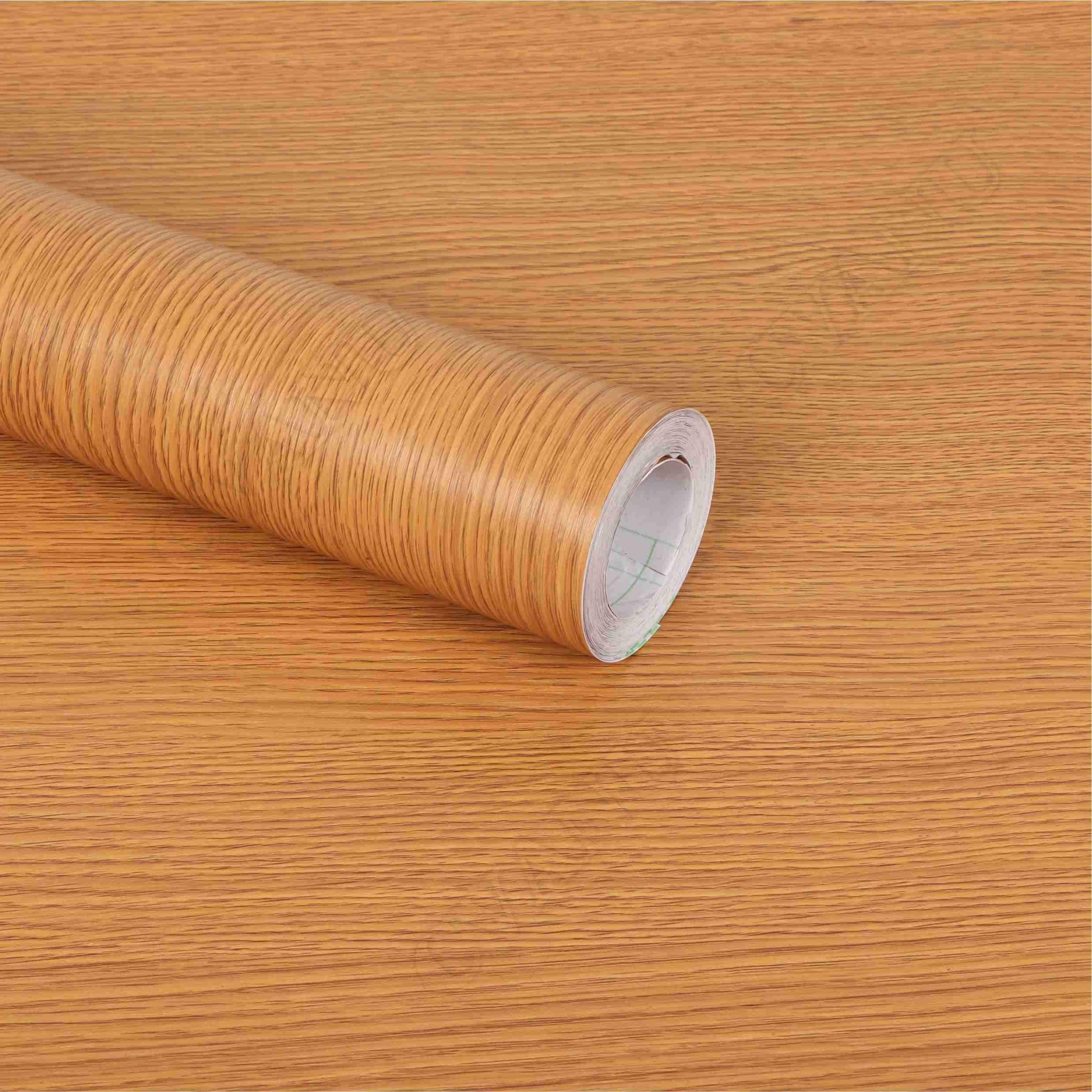 KREEPO Self Adhesive Wood Grain Wallpaper Waterproof Old Furniture Vinyl Stickers Wooden Door Wardrobe Desktop PVC Wall Papers C