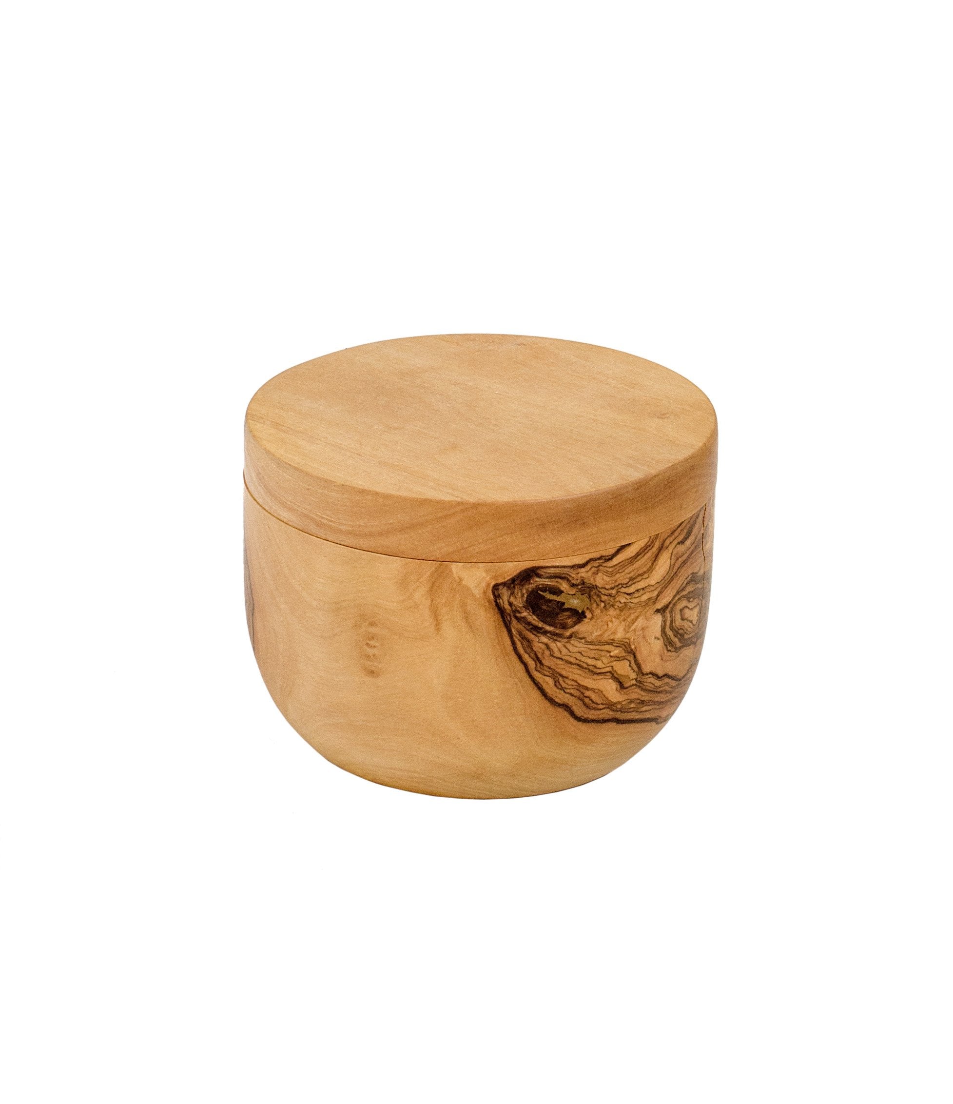 Berard 90070 French Olive-Wood Handcrafted Salt Keeper, Medium