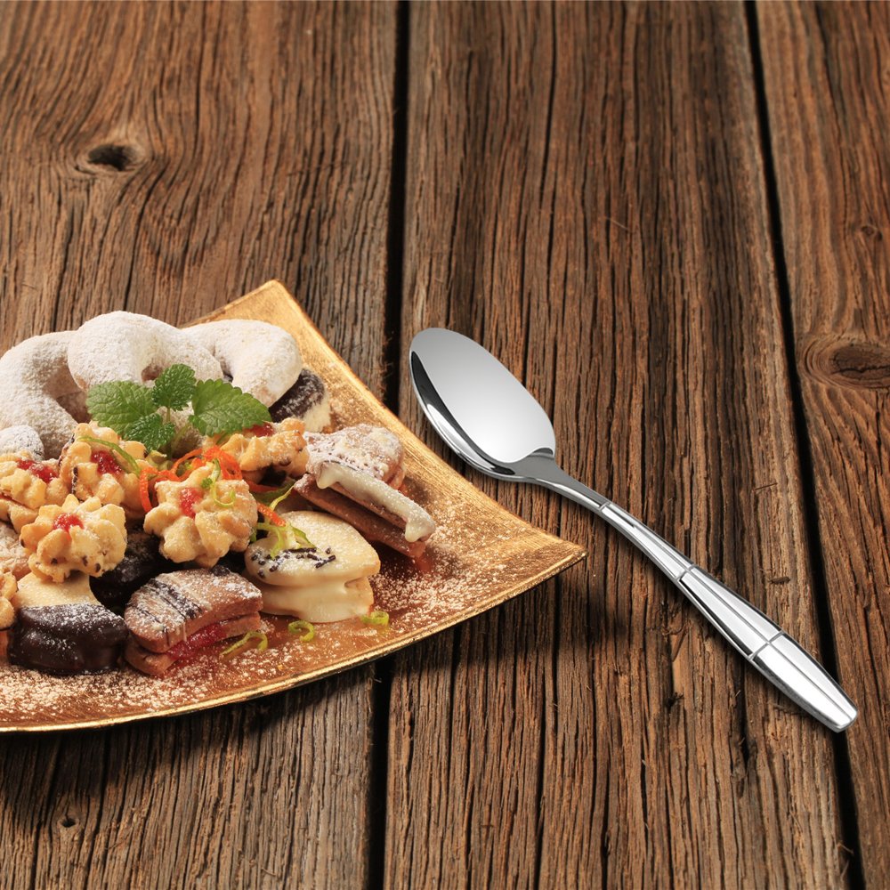 Eagrye Stainless Steel Flatware Dessert Spoons, Set Of 12