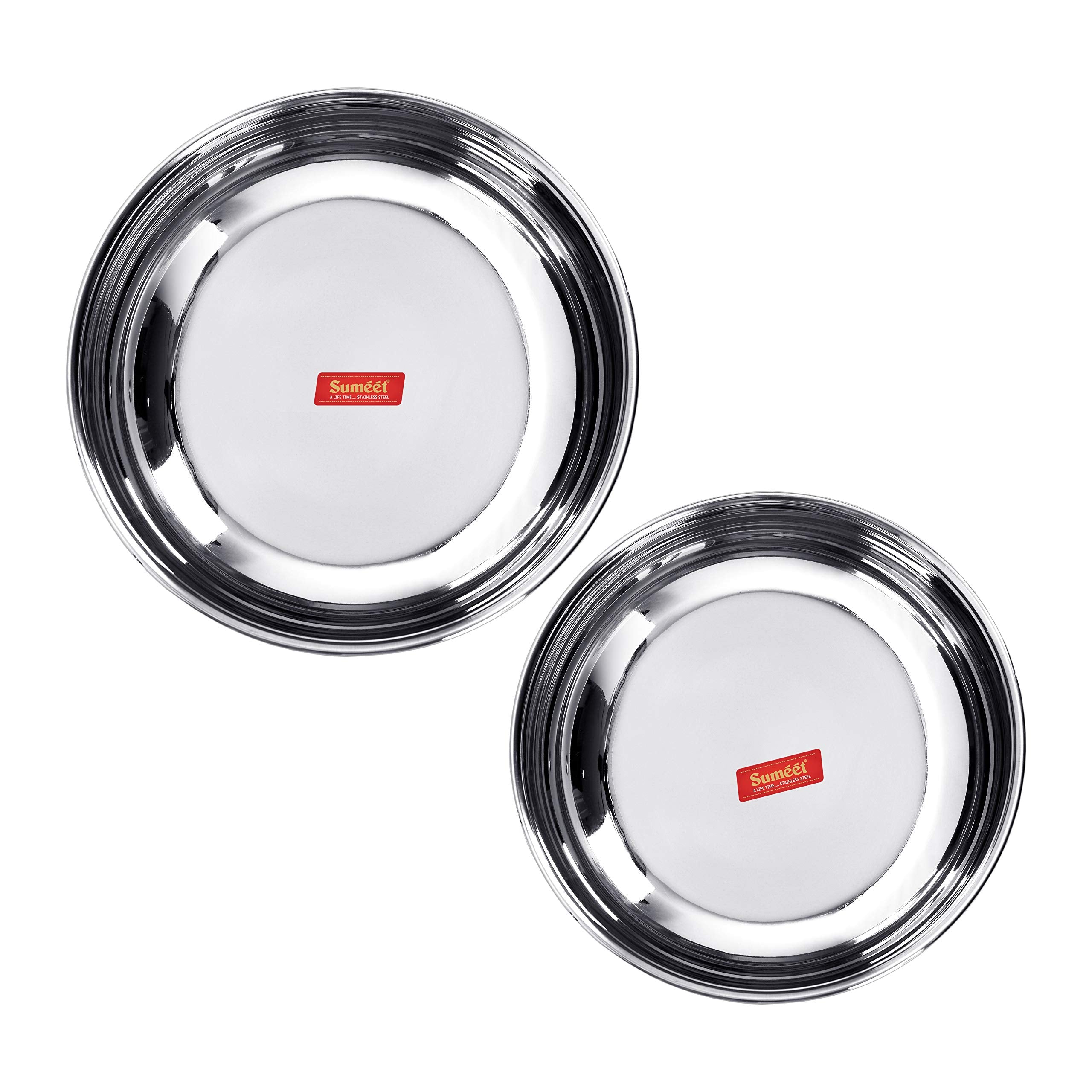Sumeet Stainless Steel Tasra (3 L, Steel), 2 Piece