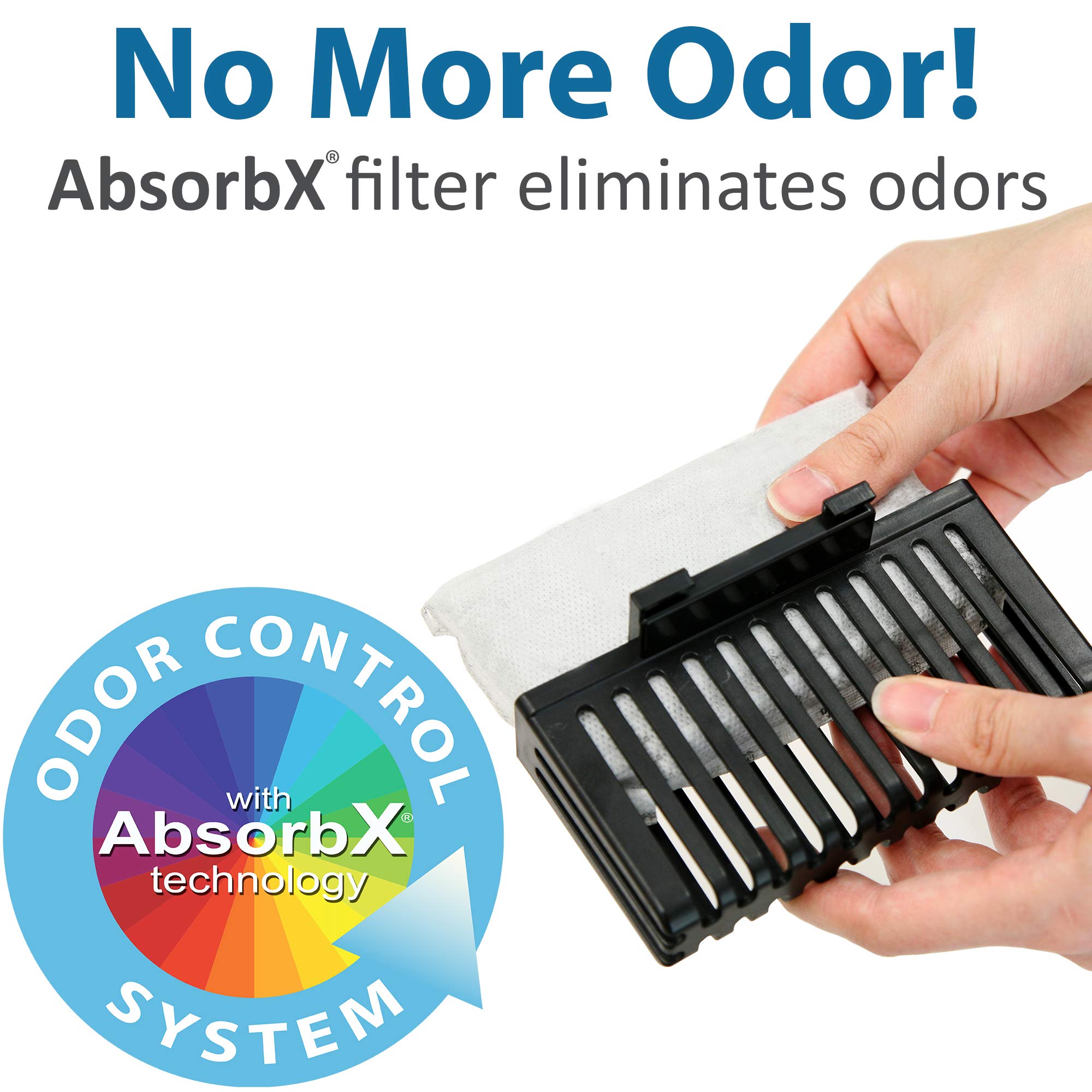 iTouchless 4 Gallon Slim Sensor Trash Can (Lid Opens Right) with AbsorbX Odor Control  15 Liter Slim Stainless Steel Automatic Wastebasket  Space-Saving Bin for Bathroom  Kitchen  Office  Hotel