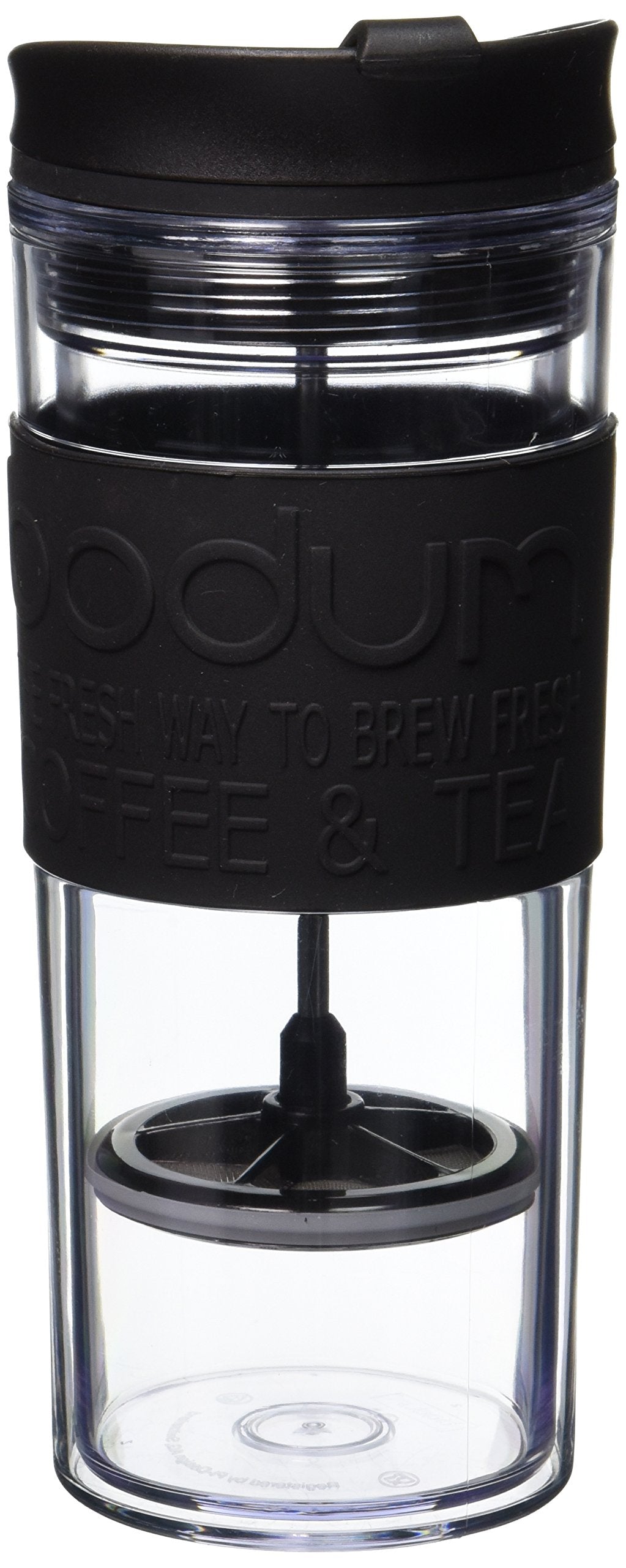 Bodum Bistro Double Wall Insulated Travel Press  1 Count (Pack of 1)  Black