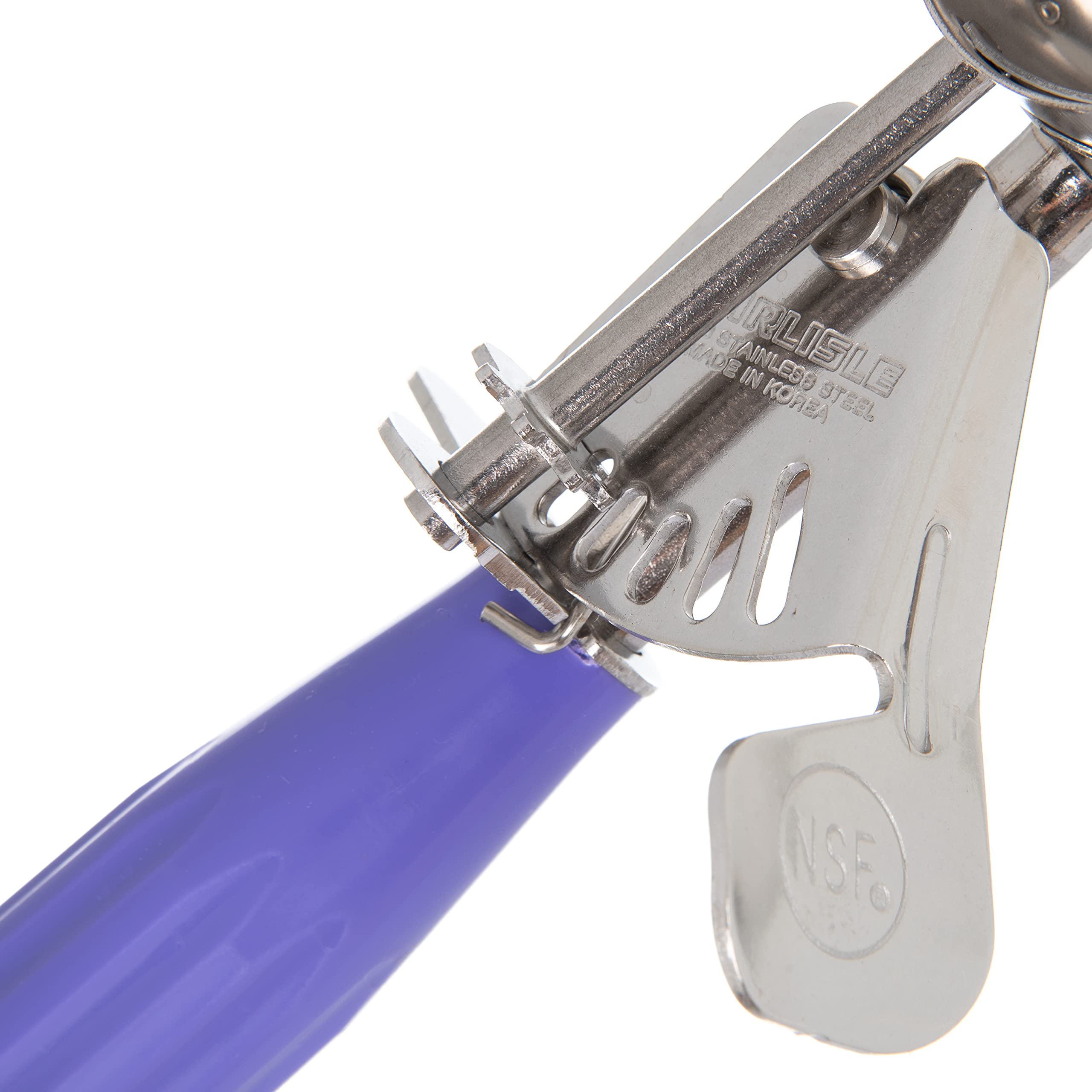 Carlisle FoodService Products 60300-40 Stainless Steel Portion Control Disher Scoop  0.9 oz  Orchid (Pack of 12)