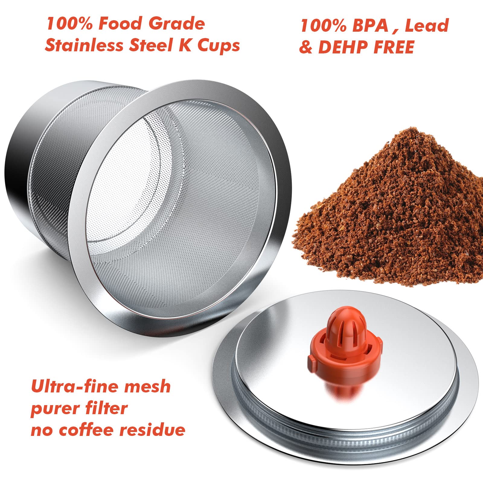 Reusable K Cups For Keurig | Keurig Reusable Coffee Pods Compatible With 1.0 And 2.0 Keurig Single Cup Coffee Maker Stainless St