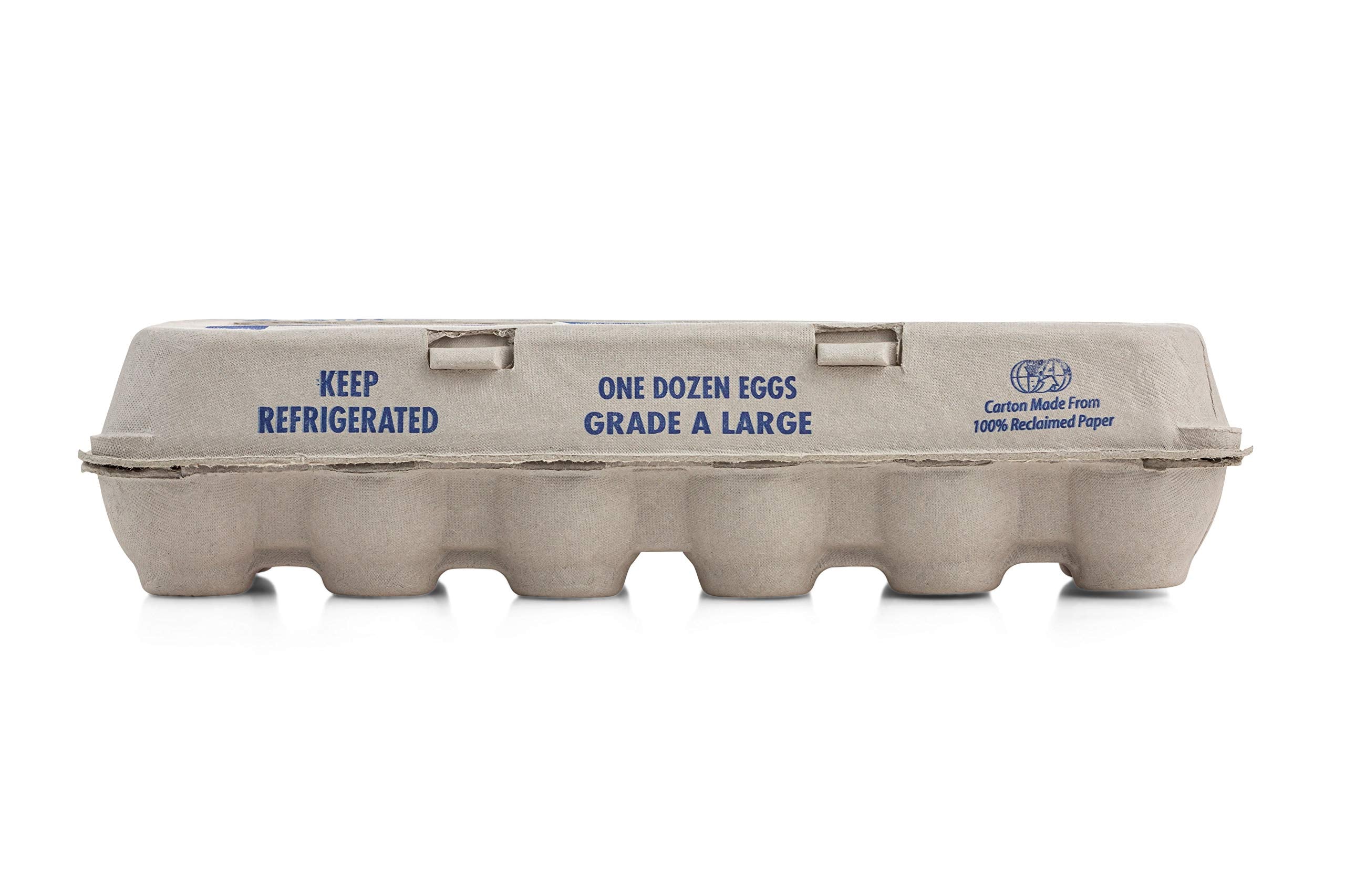 MT Products Large Printed Egg Cartons for 12 Eggs - Beige Cardboard Crate (Pack of 15) - Model EGGCARTON, Made in the USA