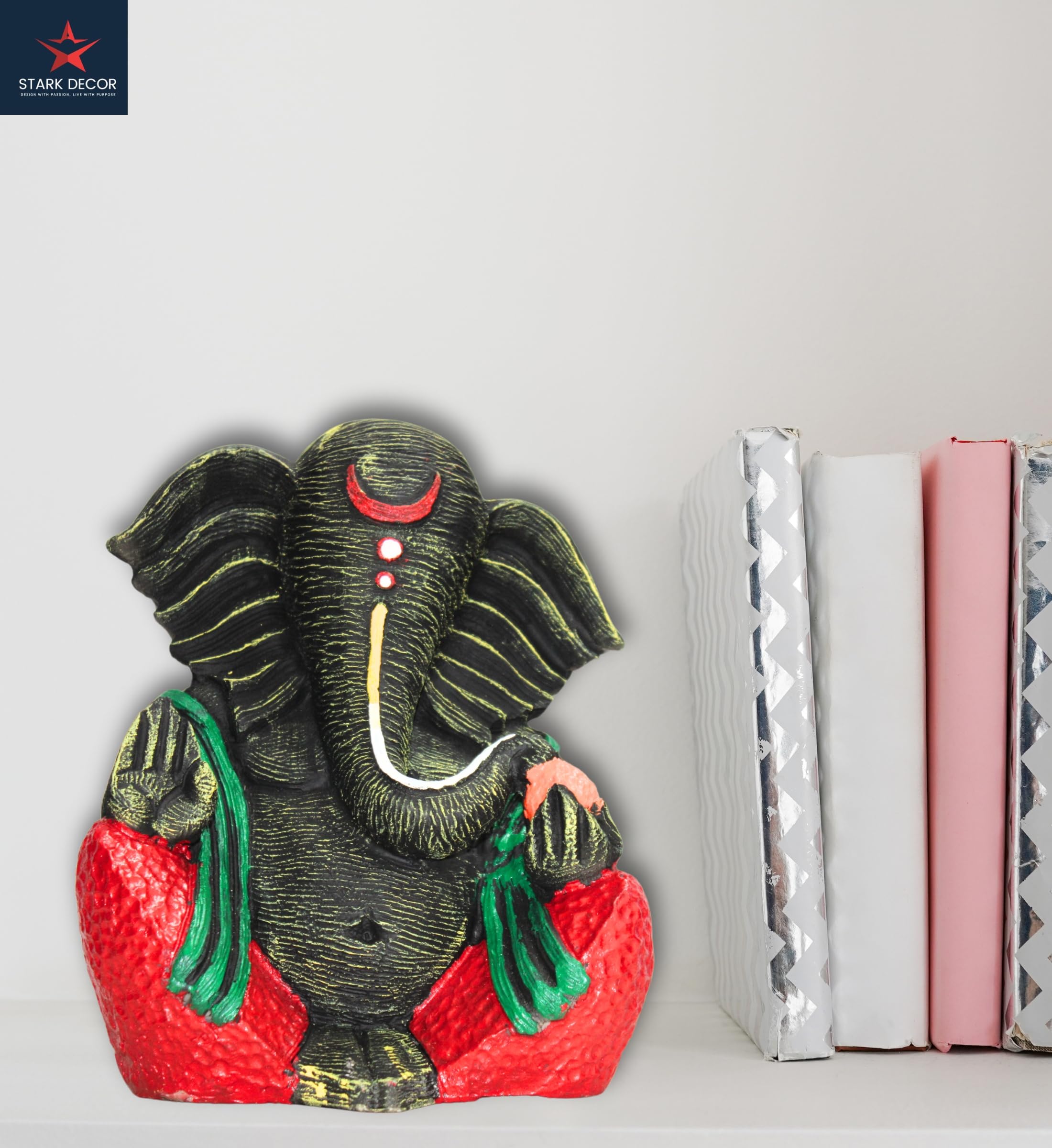 Stark Dcor Radiant Ganesh Showpiece Platformfor Prosperity And Blessing Decoration Items For Home Decor & Office Table Gifts