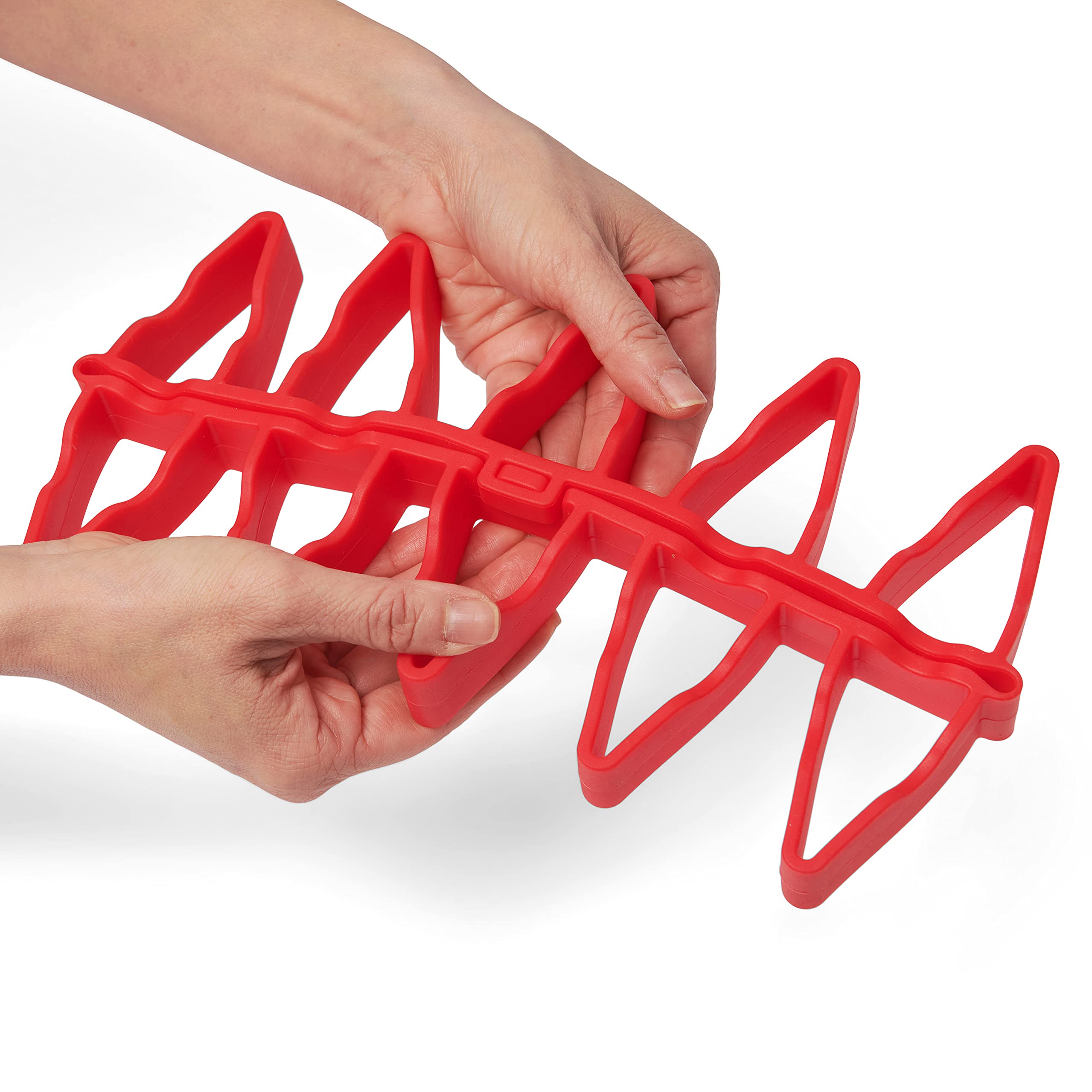 Cuisipro Silicone Dual Cooking Trivet, 7.5 X 7 X 1In, Red