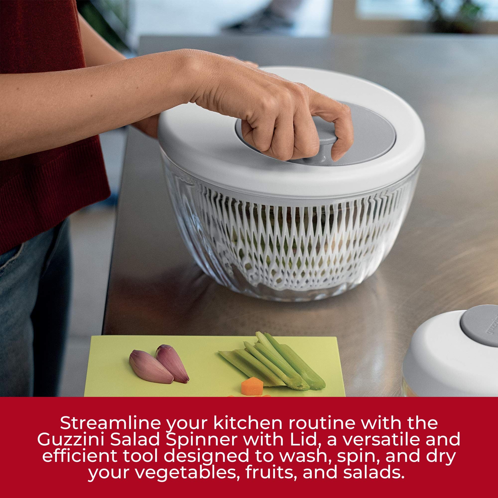 guzzini Salad Spinner  us:one Size  White
