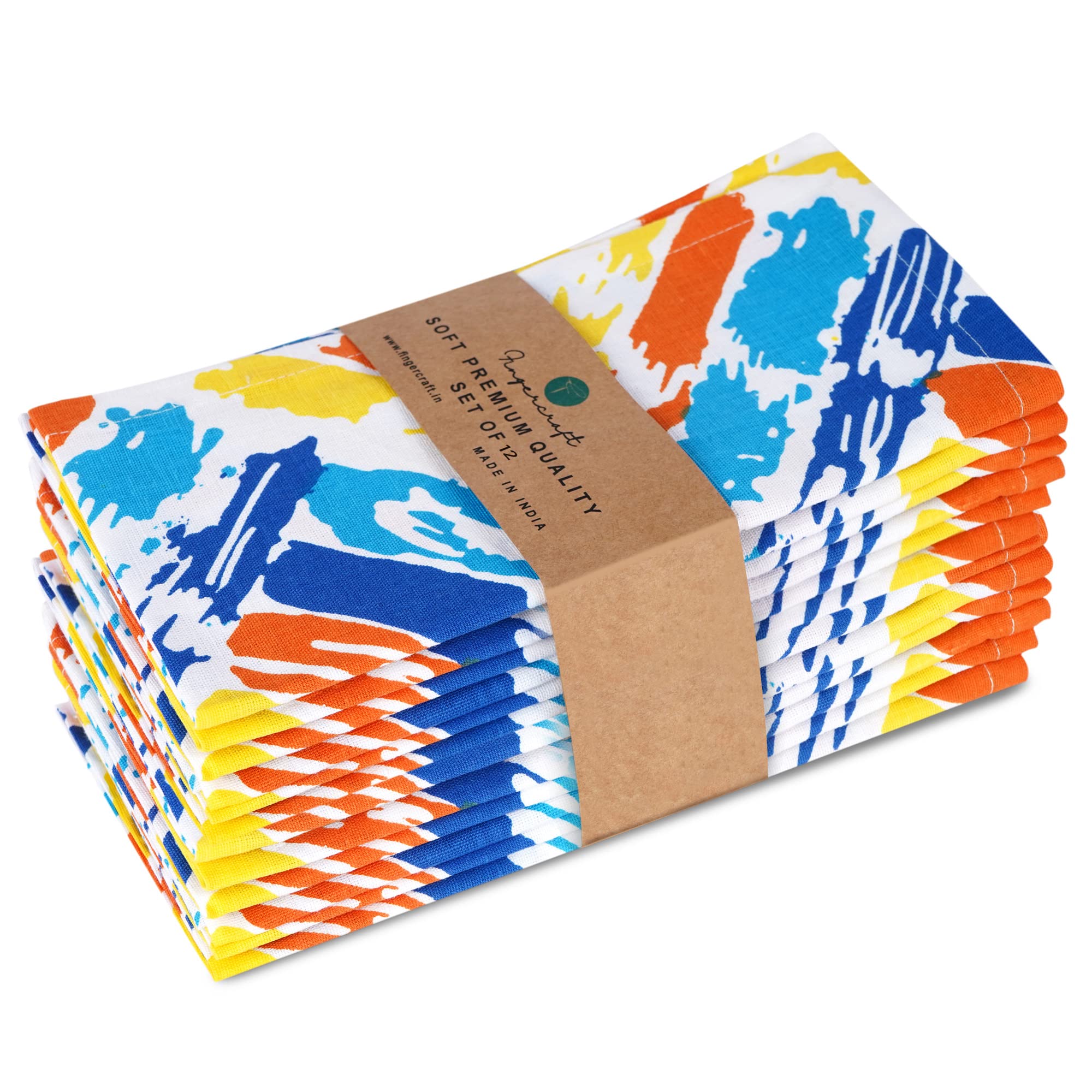 Cloth Napkins Set Of 12, Cotton/Linen Blend 20X20 Inches Napkins Cloth Washable, Table Napkins Cloth Perfect For Thanksgiving, W