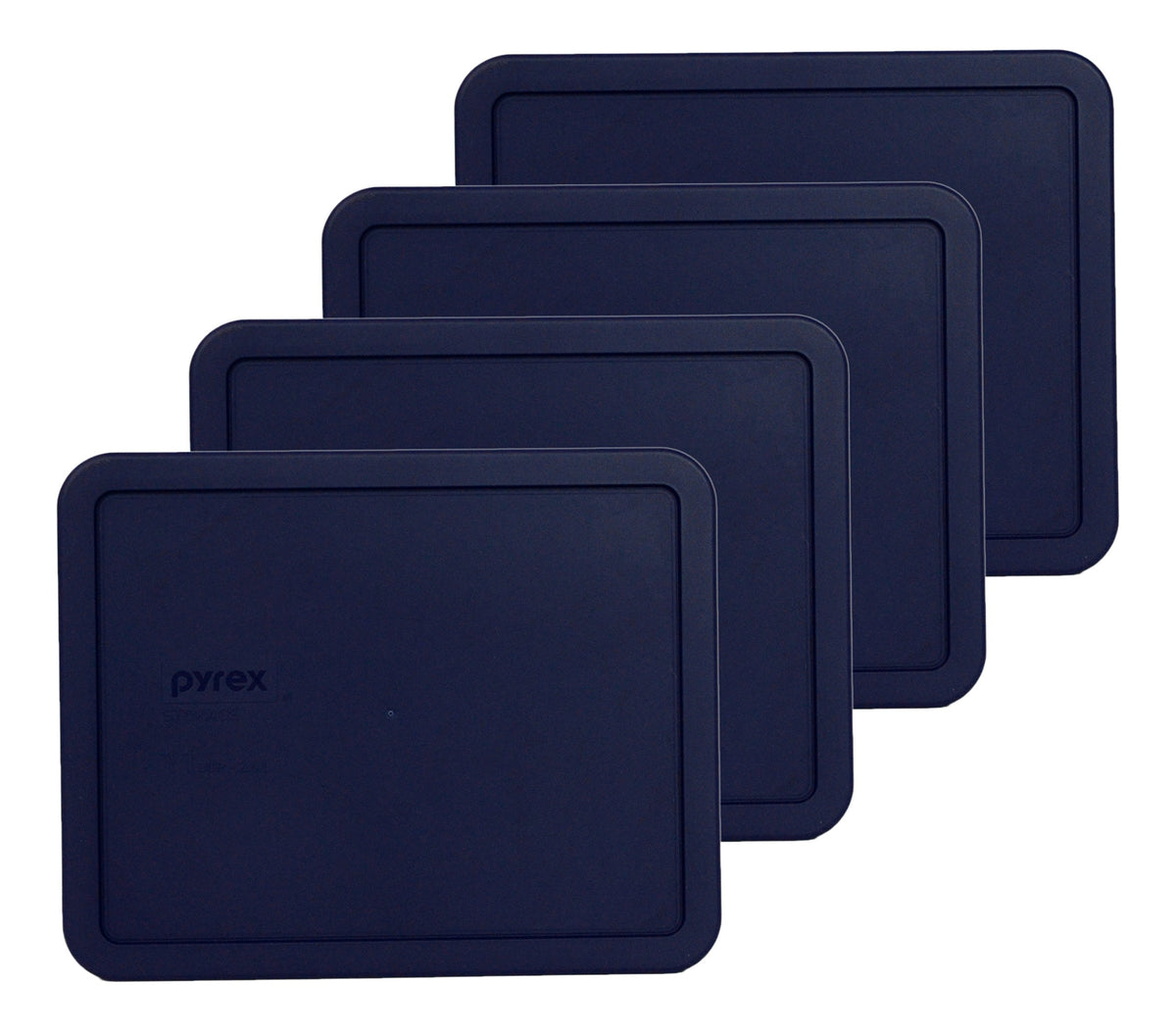 Pyrex 7212-Pc 11-Cup Blue Replacement Food Storage Lid - 4 Pack Made In The Usa