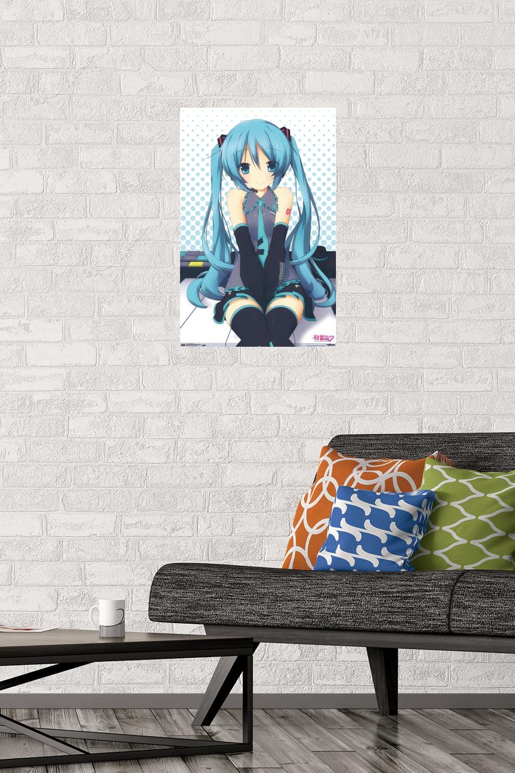 Trends International Hatsune Miku - Keys Wall Poster, 14.725'' X 22.375'', Premium Unframed Version