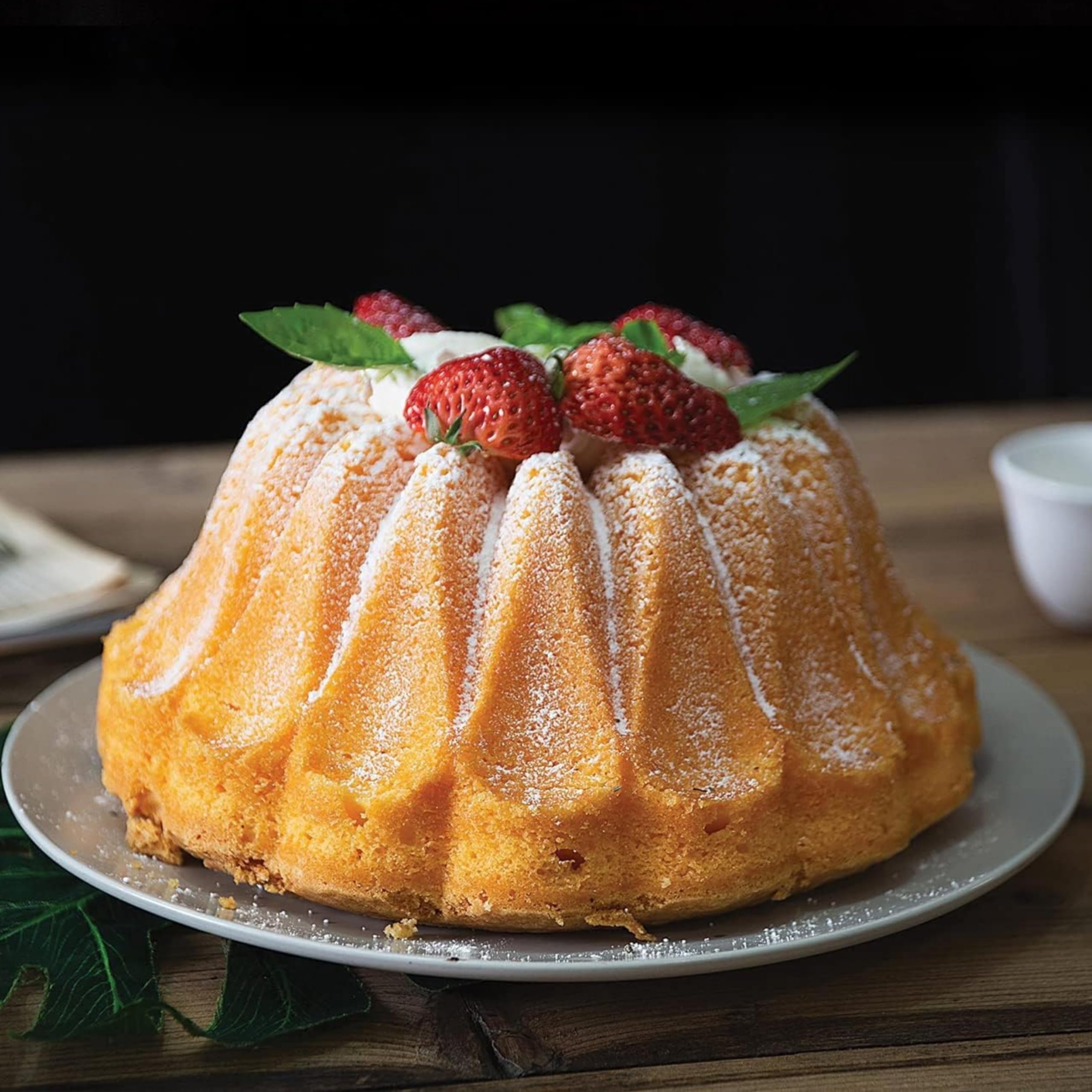 Bakers Secret Nonstick Fluted Cake Pans, Perfect For Bundt Cakes, Die Cast Aluminum Cake Pans, 2 Layers Non-Stick Coating For Ea