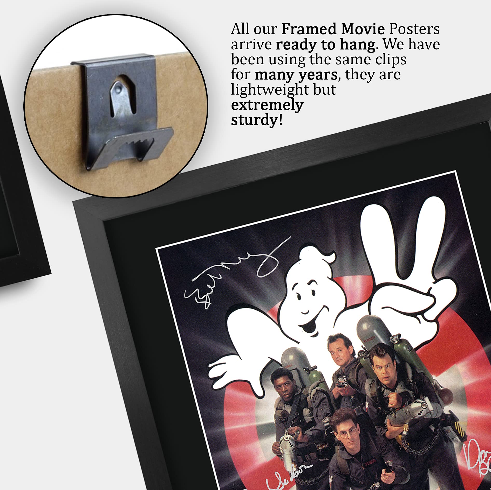 Hwc Trading Ghostbusters 2 Bill Murray, Dan Aykroyd 16 X 12 Inch Framed Gifts Printed Poster Signed Autograph Picture For Movie