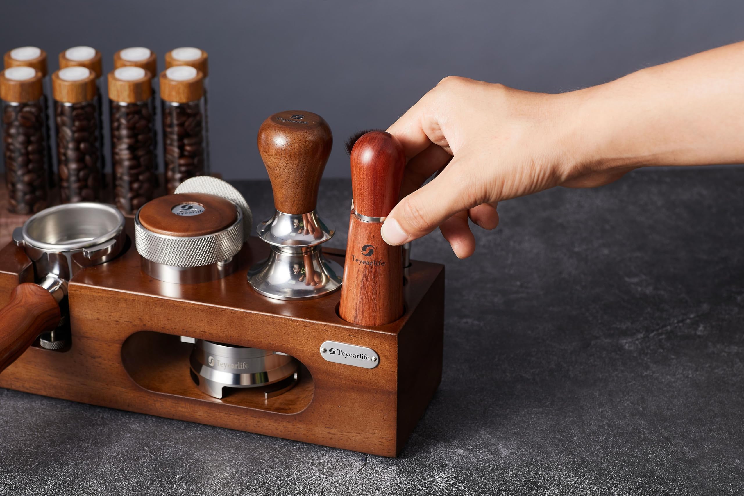 Teyearlife Espresso Tamping Station Called Coffee Tamper Station Fit 51 To 54Mm Espresso Accessories The Tamper Holder Or Organi