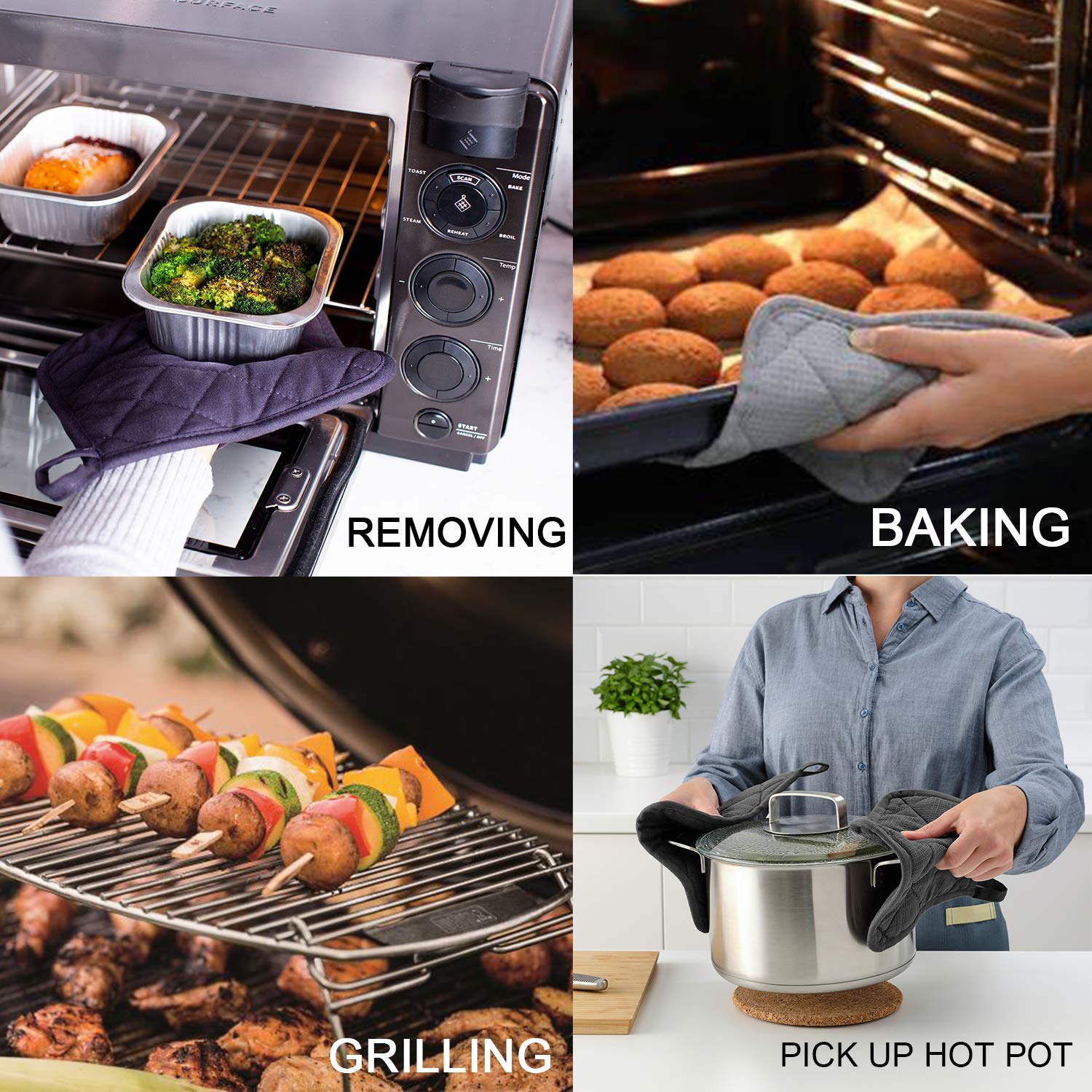 Funny Baking Gift On You Mark Get Set Bake Oven Pads Pot Holder With Pocket (Get Set, Bake! Color)