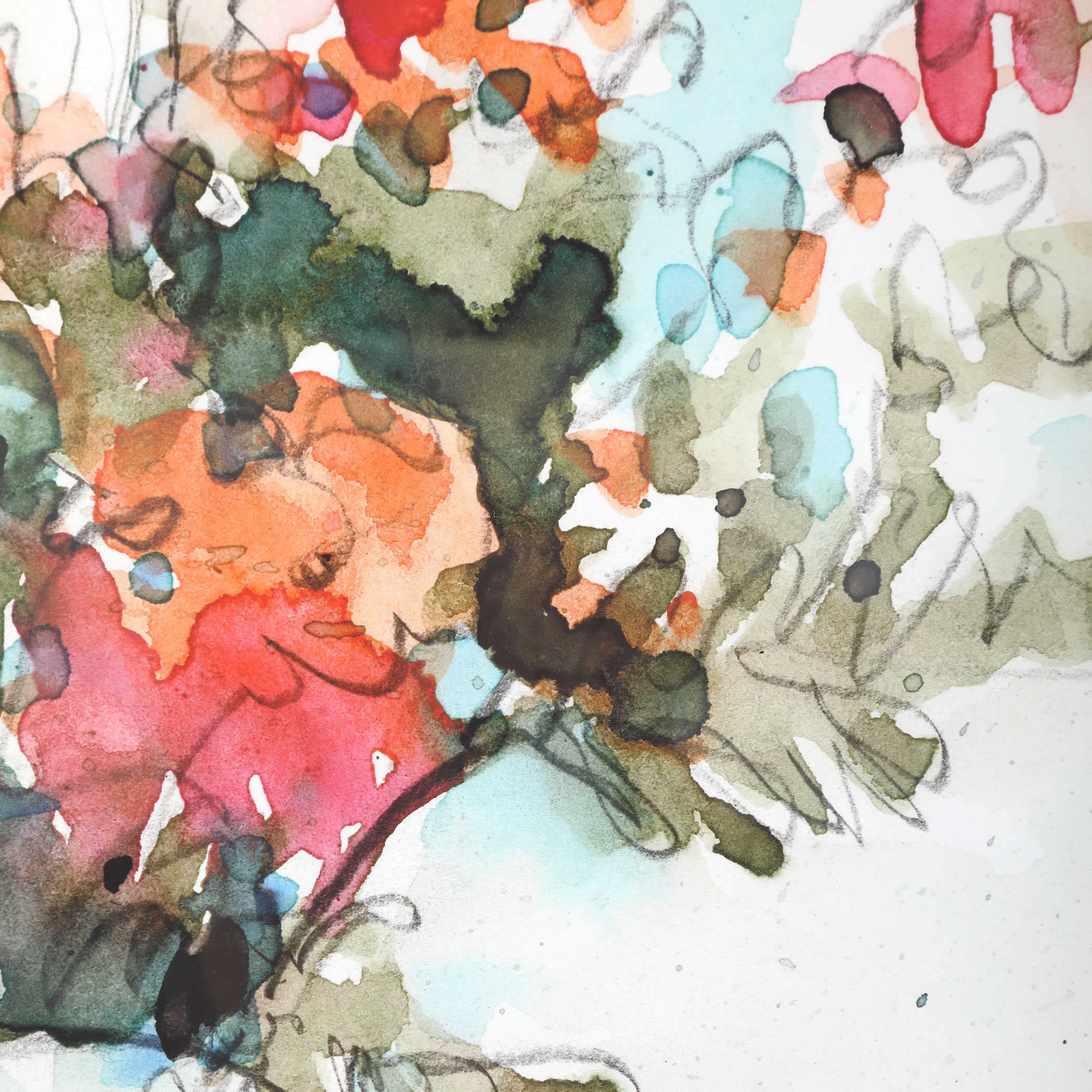 Uttermost Fresh Flowers Watercolor Prints, Set/2, Multicolor (41619)