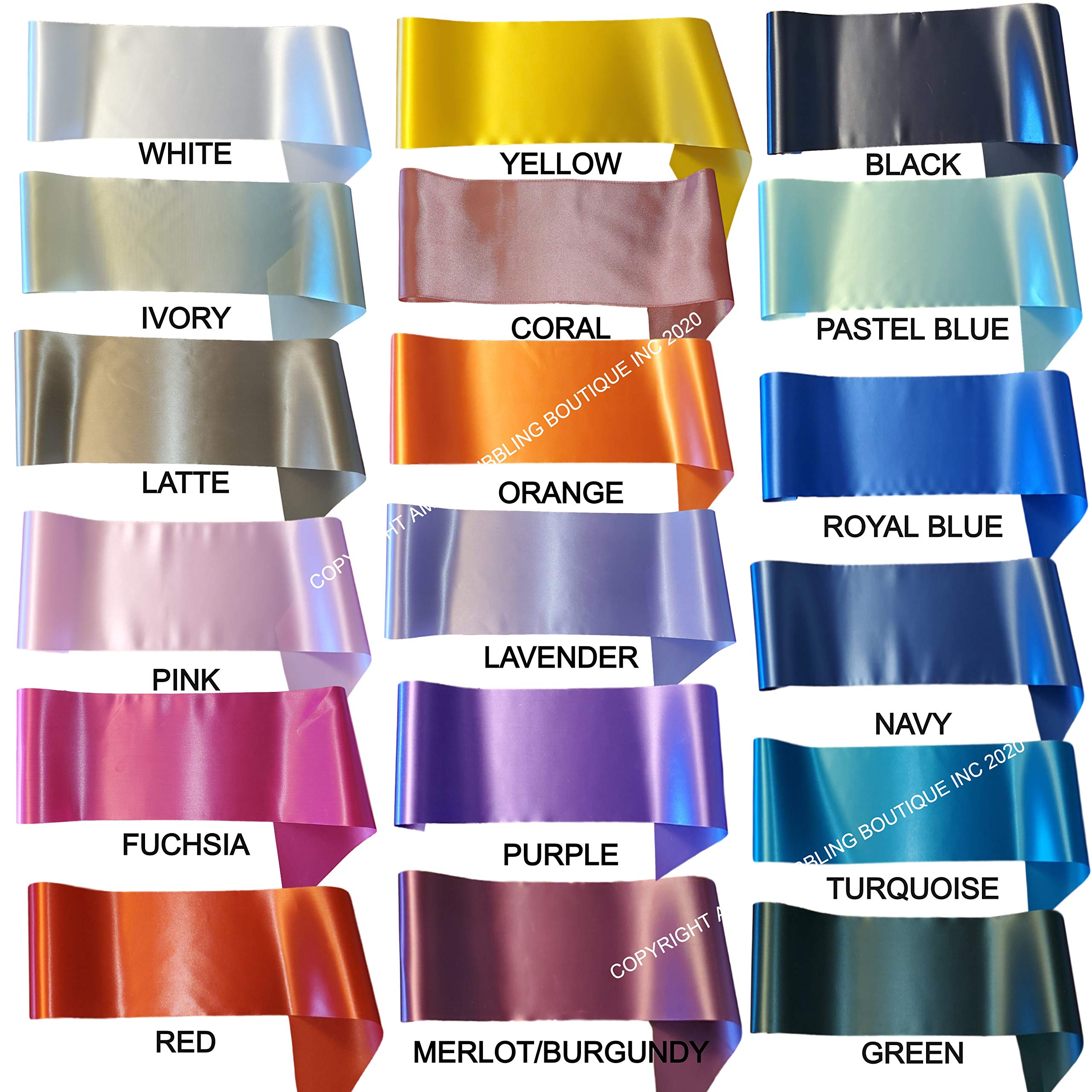 Amy'S Bubbling Boutique Personalized Sash Special Events Or Occasions Custom Made Party Halloween Beauty Pageant Birthday Weddin