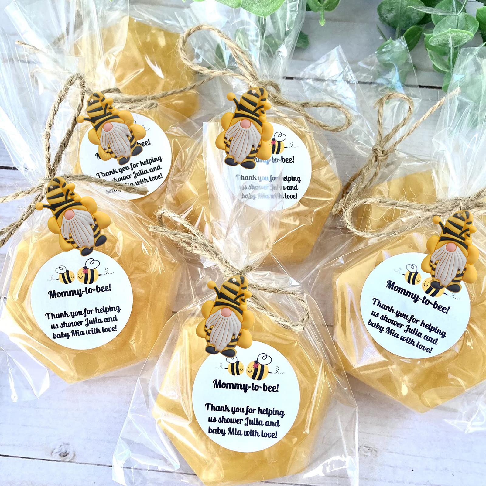 Mirabuy 20 Pcs Bee Gnome Keychains For Bee Themed Baby Shower Party Favors, Birthday Party Favors, Party Return Gifts, Party Bag