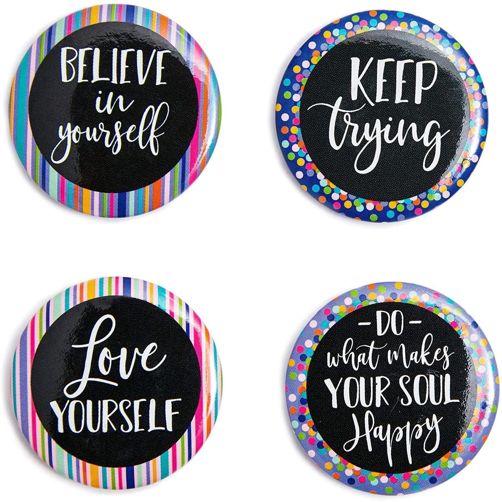 Inspirational Refrigerator Magnets Motivational Quote for Classroom  Locker  Fridge  Whiteboard  1.2 Inch  18 Pack