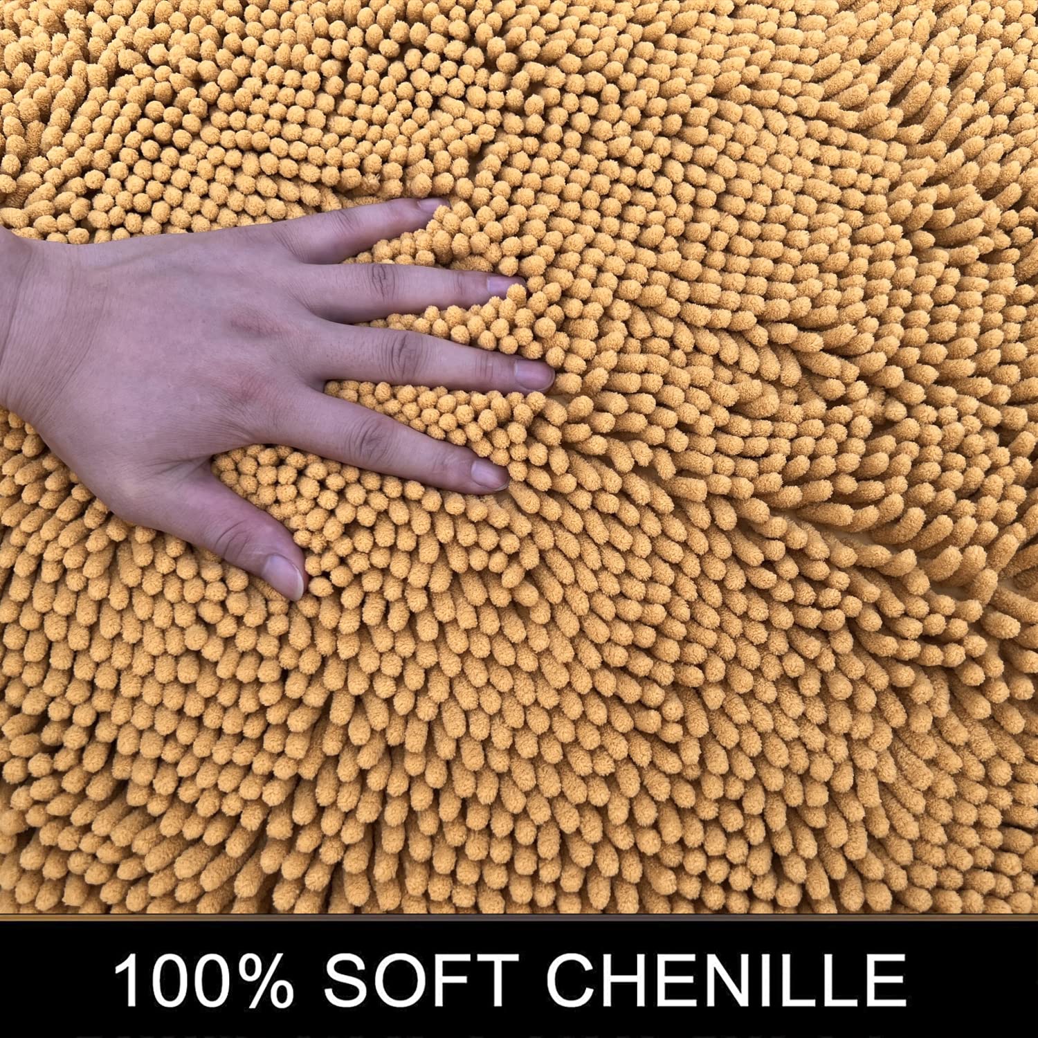 Bathroom Rug Set, Cute Bathroom Rugs, Chenille Bath Rug Sets 3 Piece, Ultra Soft Non-Slip Bath Rug, And Absorbent Bathroom Rug S