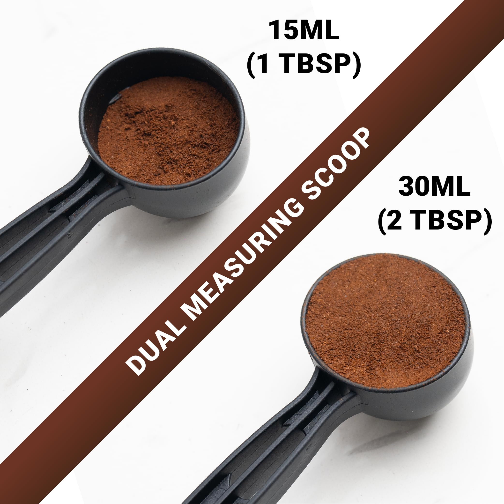 Koffee Zen Espresso Scoop With Tamper, 5 Espresso Tamper Sizes Included (49Mm - 58Mm), Coffee Scoop Measuring Spoon (1 & 2 Tbsp)