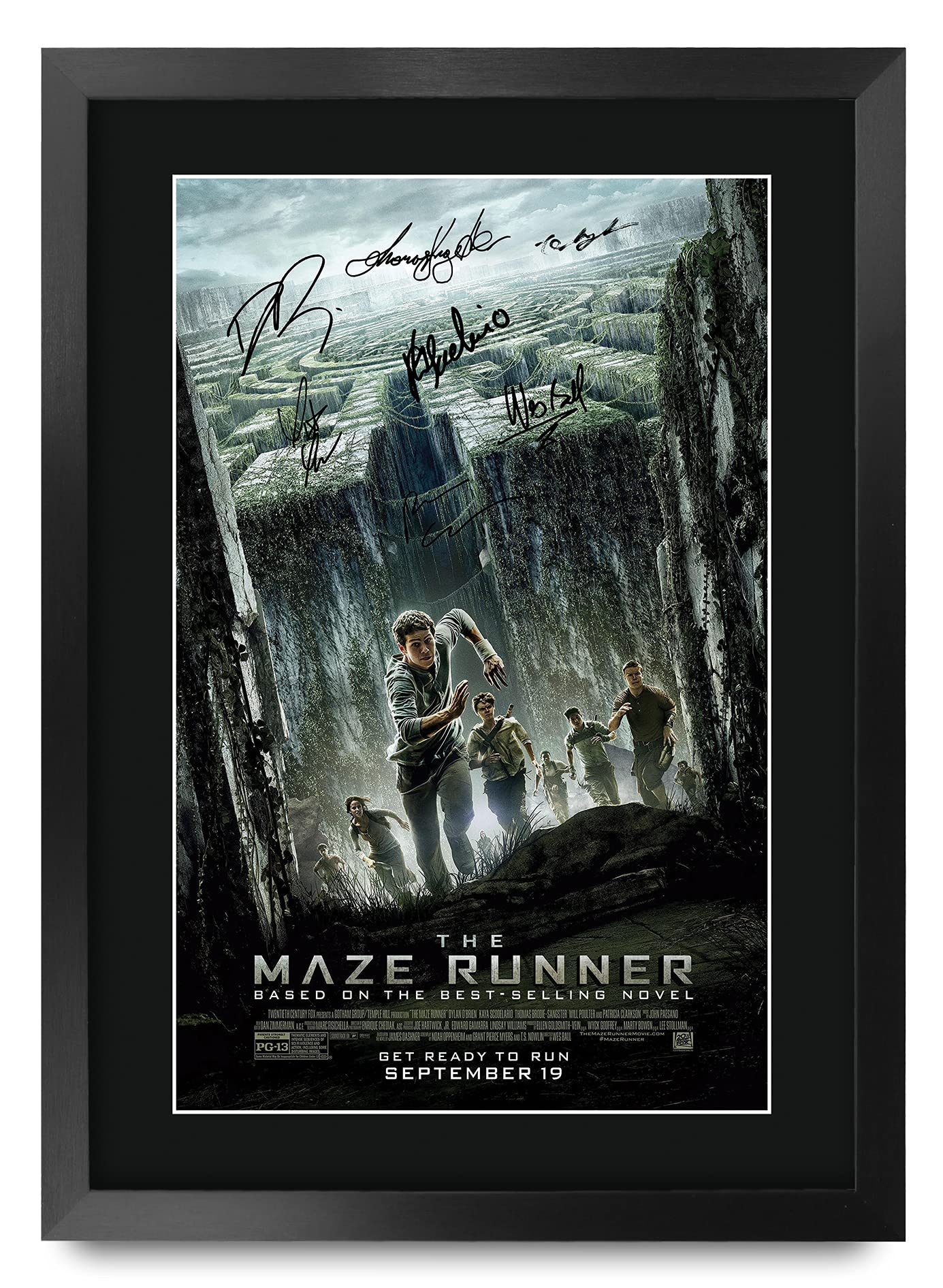 Hwc Trading The Maze Runner 1 16 X 12 Inch Framed Gifts Printed Poster Signed Autograph Picture For Movie Memorabilia Fans - 16'