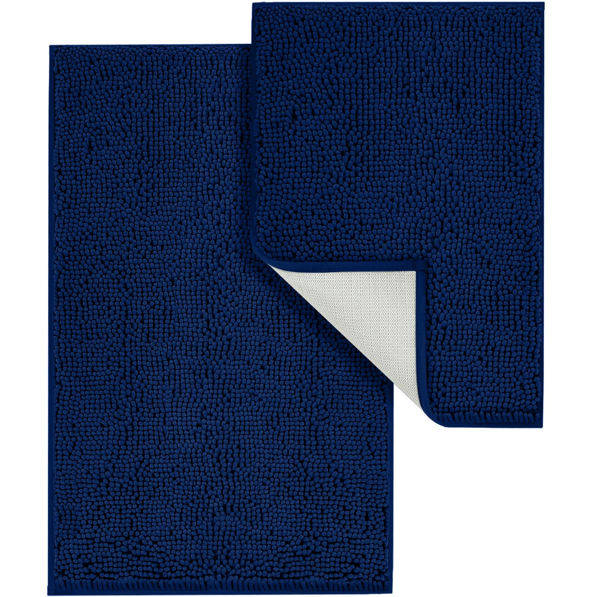 Treetone Shaggy Bathroom Rugs Sets 2 Piece, Plush Bath Mat Set Soft Chenille Bathroom Mat With Non-Slip Backing, Absorbent Rug S