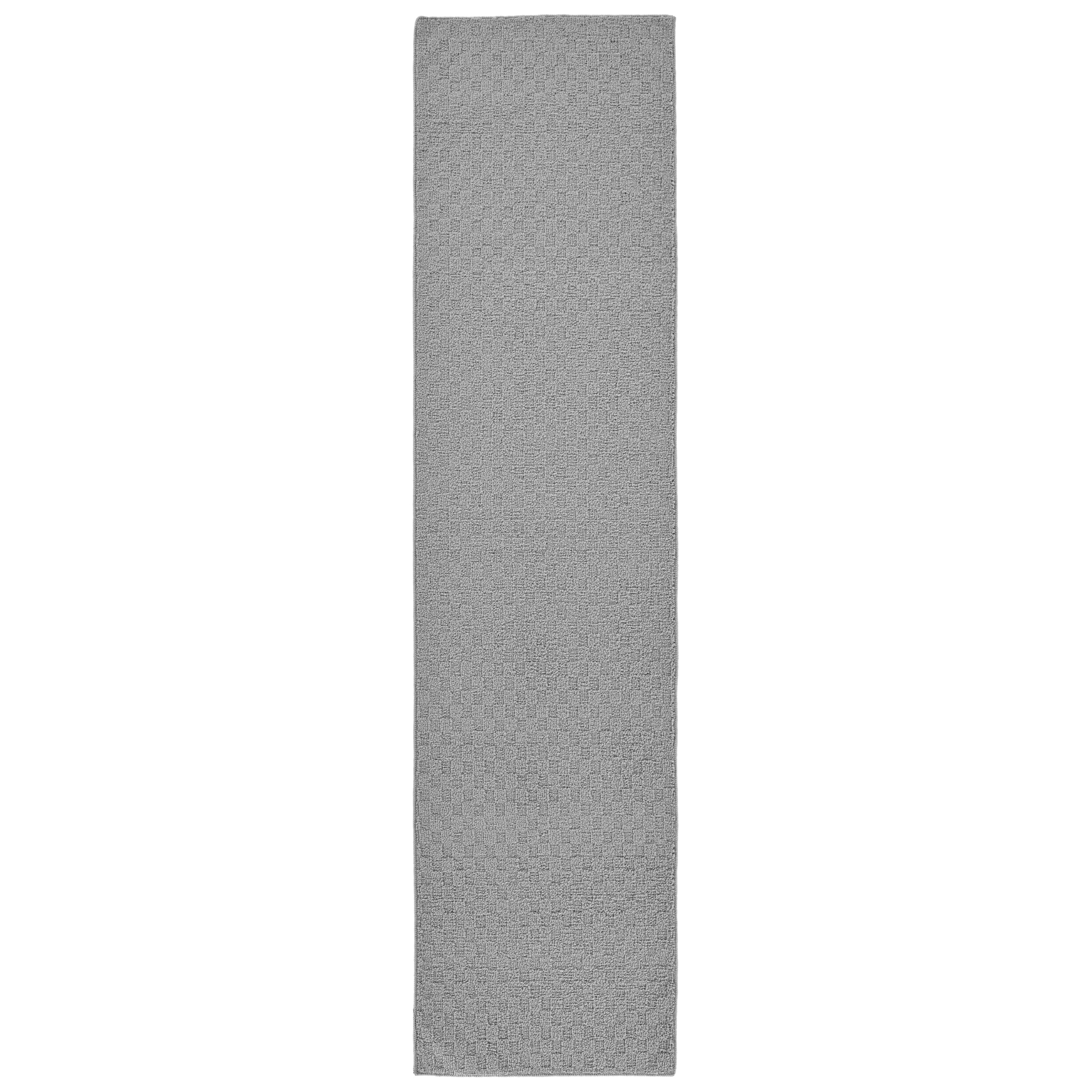 Garland Rug Town Square Silver 2 x 8 Stain Resistant Indoor Runner Rug