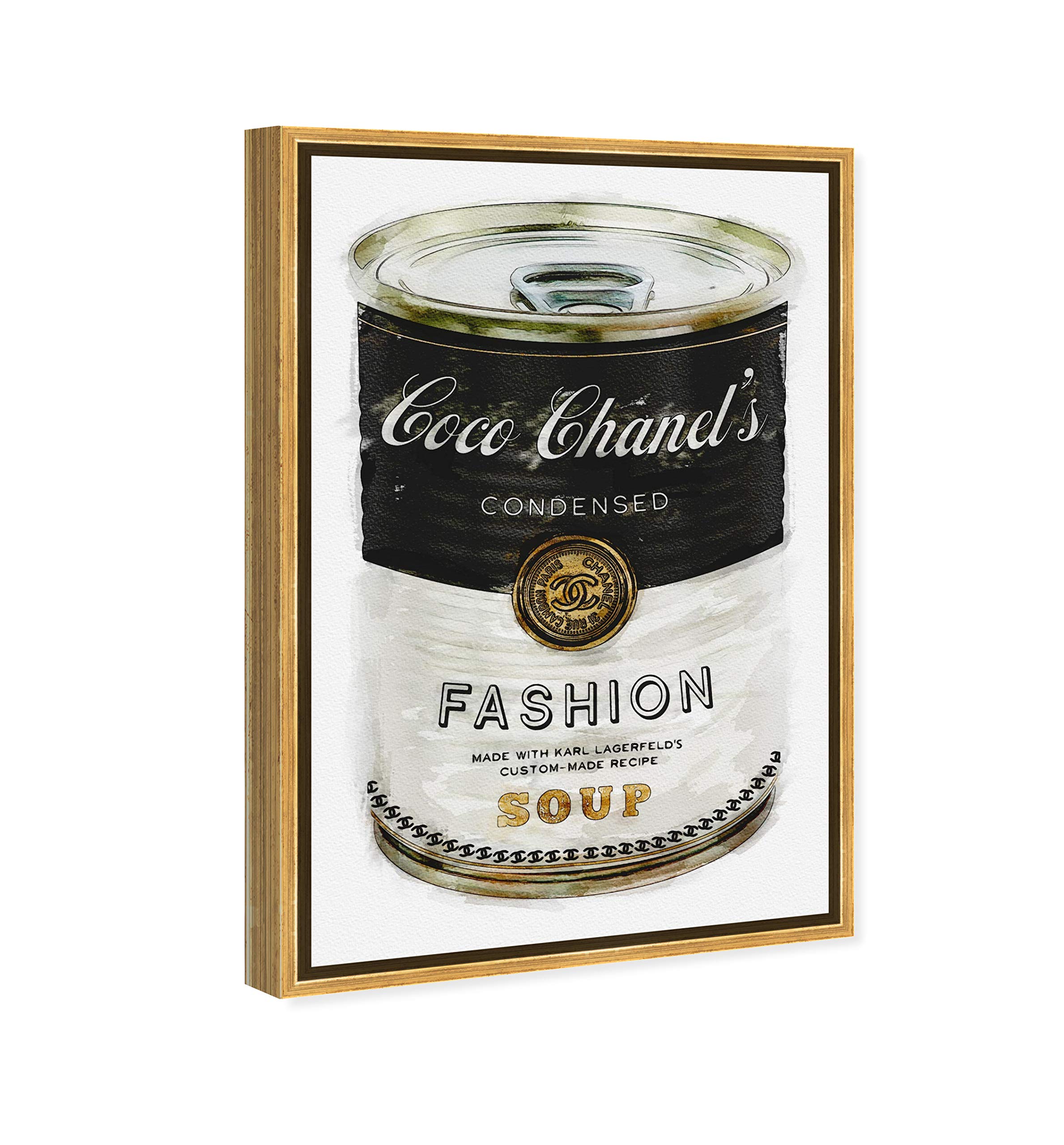 The Oliver Gal Artist Co. Fashion And Glam Contemporary Canvas Art - Fashion Soup, Wall Art For Living Room, Bedroom, And Bathro