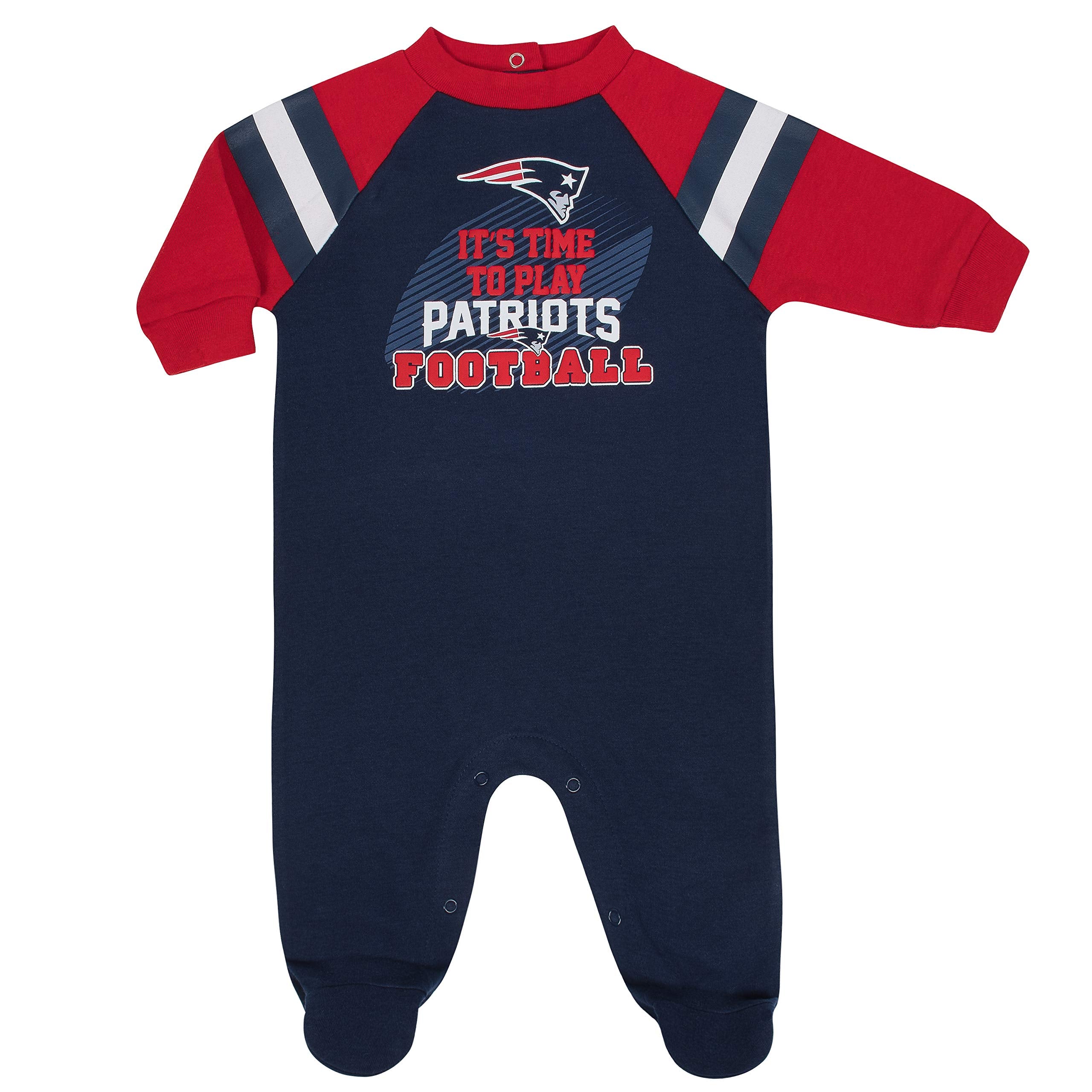Nfl Baby Boys Team Sleep And Play Footie, Team Color, 3-6 Months Us