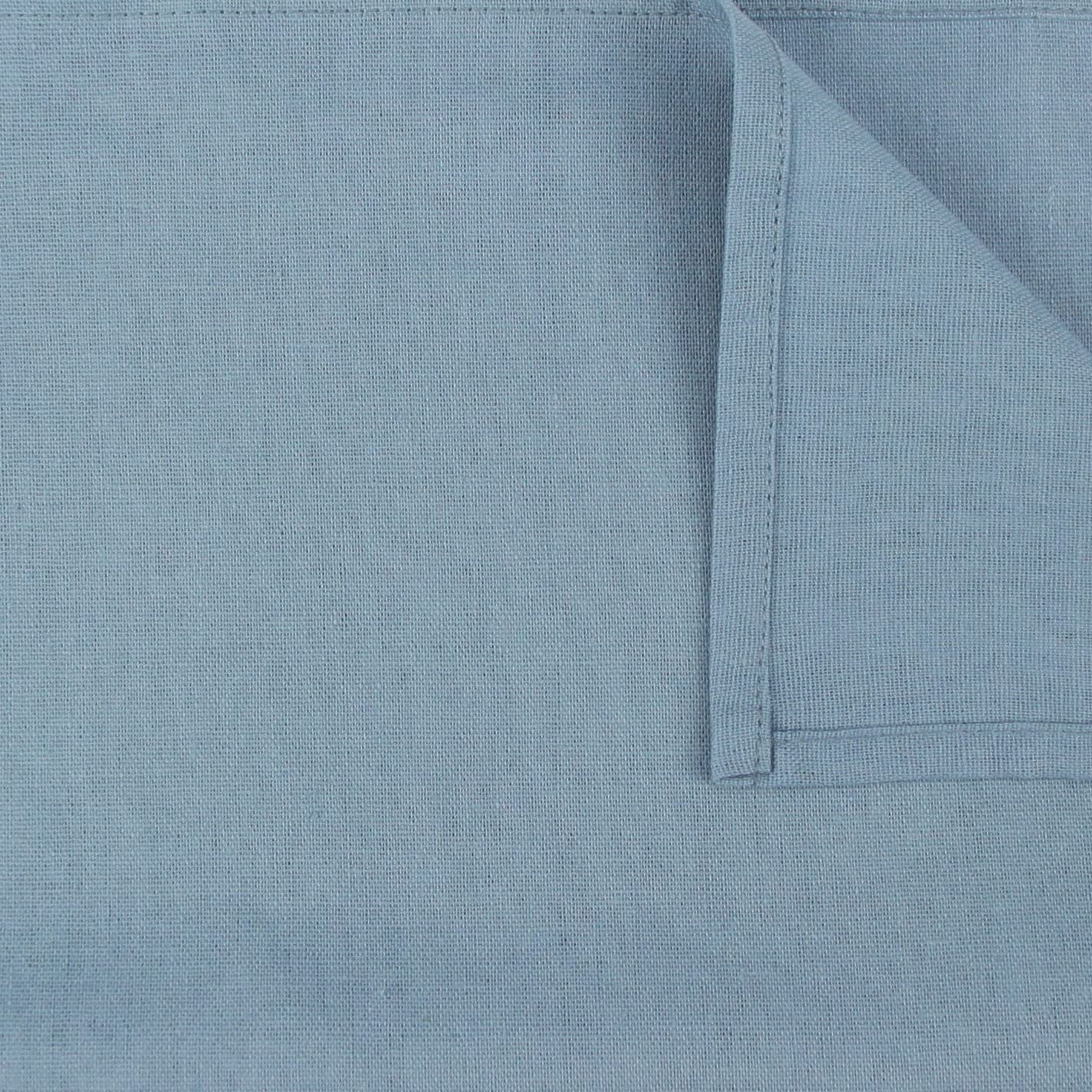 Infei Solid Color Cotton Linen Blended Thin Dinner Cloth Napkins - Set Of 12 (40 X 40 Cm) - For Events & Home Use (Airy Blue)