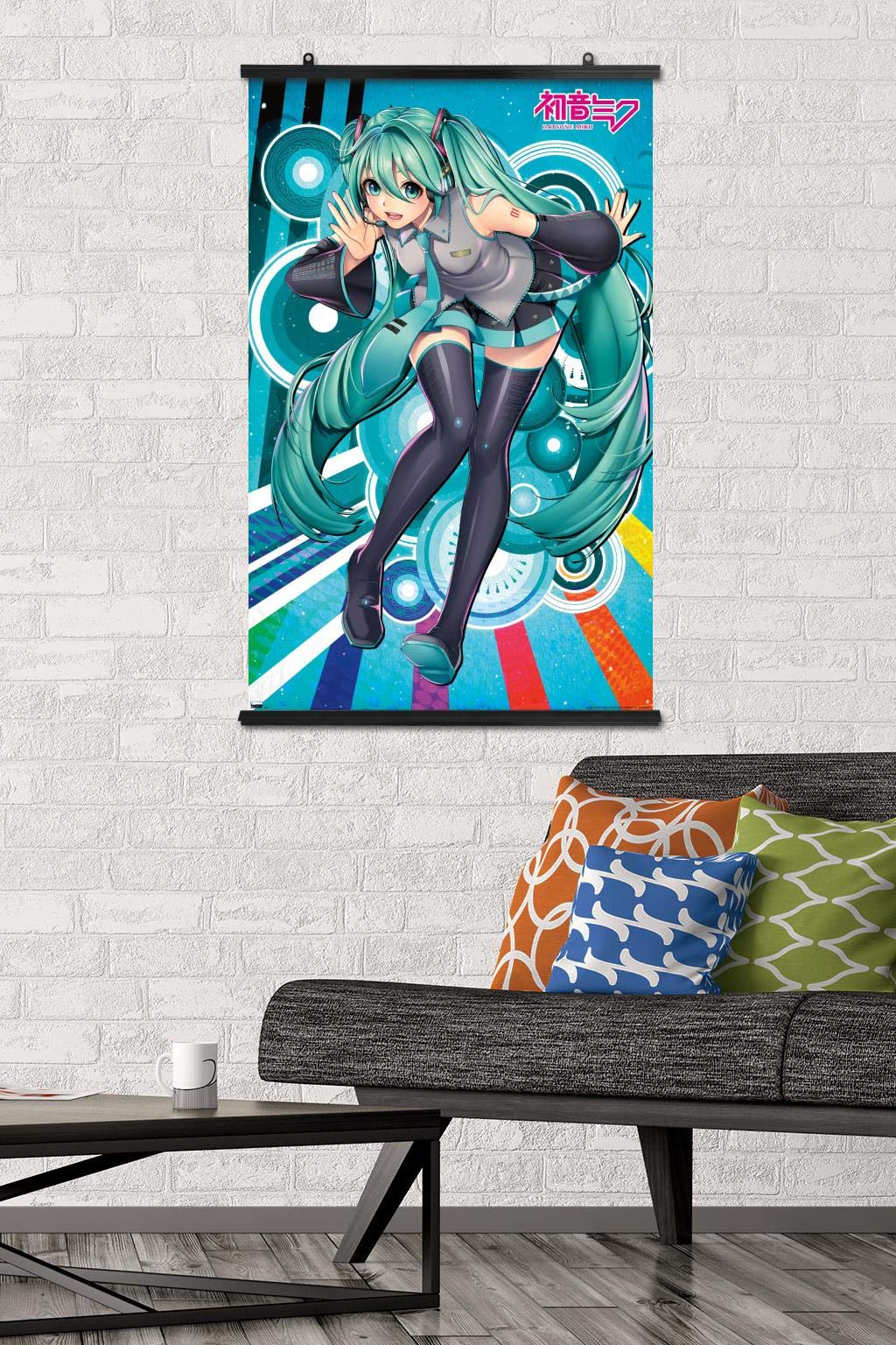 Trends International Hatsune Miku - Whisper Wall Poster, 22.37'' X 34.00'', Poster & Clip Bundle