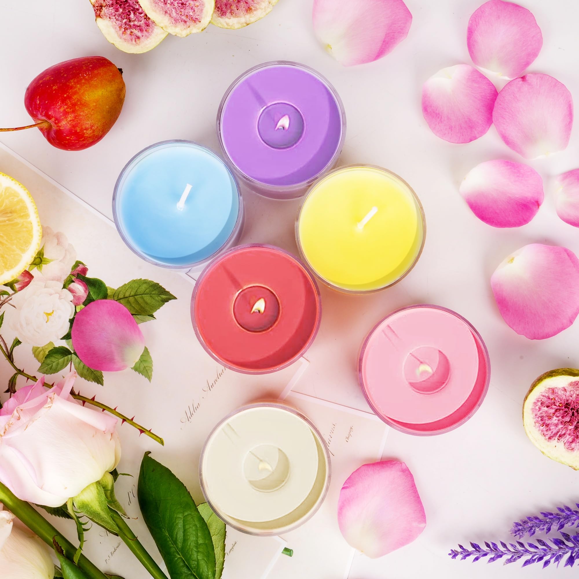 Scented Candles for Home, 12 Pack Candle Set, Candles for Women Small Soy Candles Bulk, Holiday Christmas Gifts - Mini Candles G