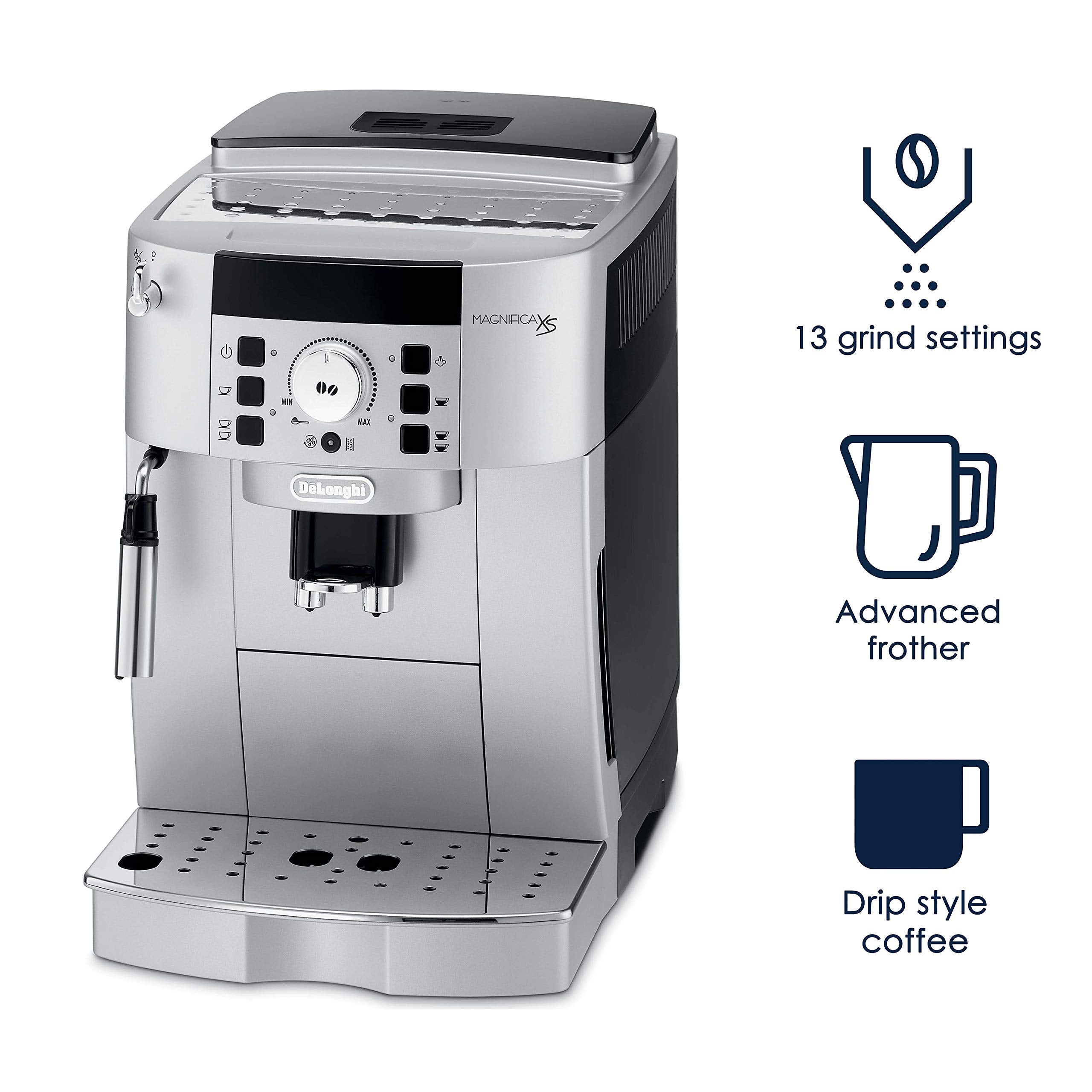 De'Longhi Ecam22110Sb Coffee Maker, 13.8'', Silver