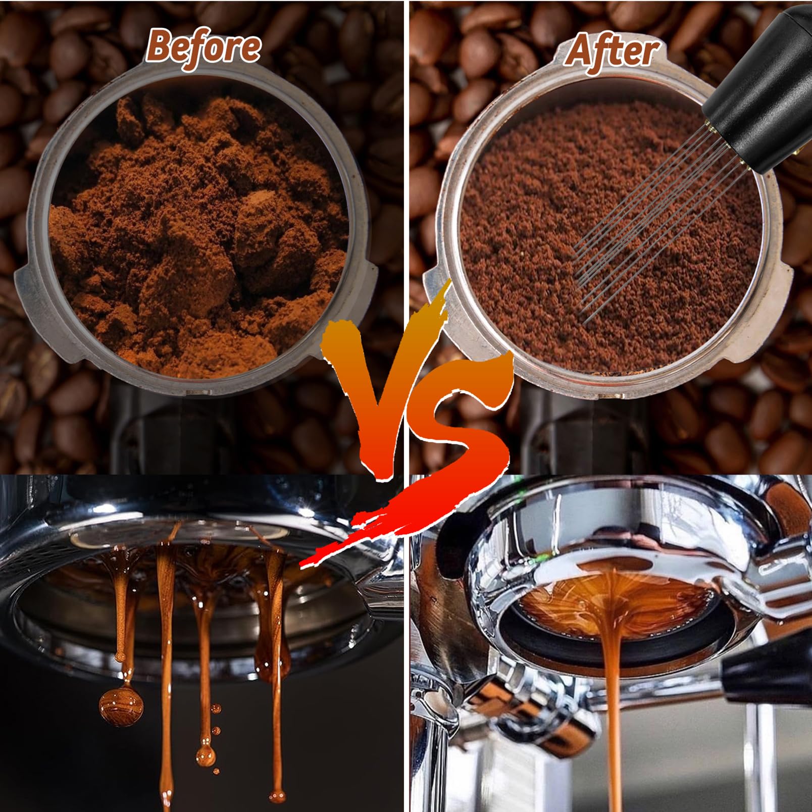 Yeelan 22 Pcs Espresso Accessories, Coffee Espresso Tamper Set, With 51Mm Espresso Tamper, Wdt Tool, Coffee Stirrer, Frothing Pi