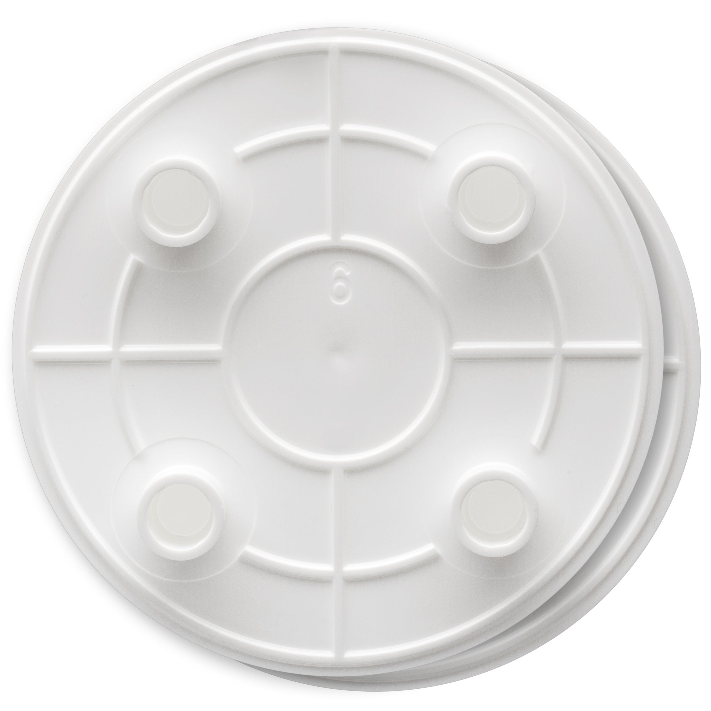 Ateco Lady Mary Separator Plate, 6'' Diameter, 2-Pack, White