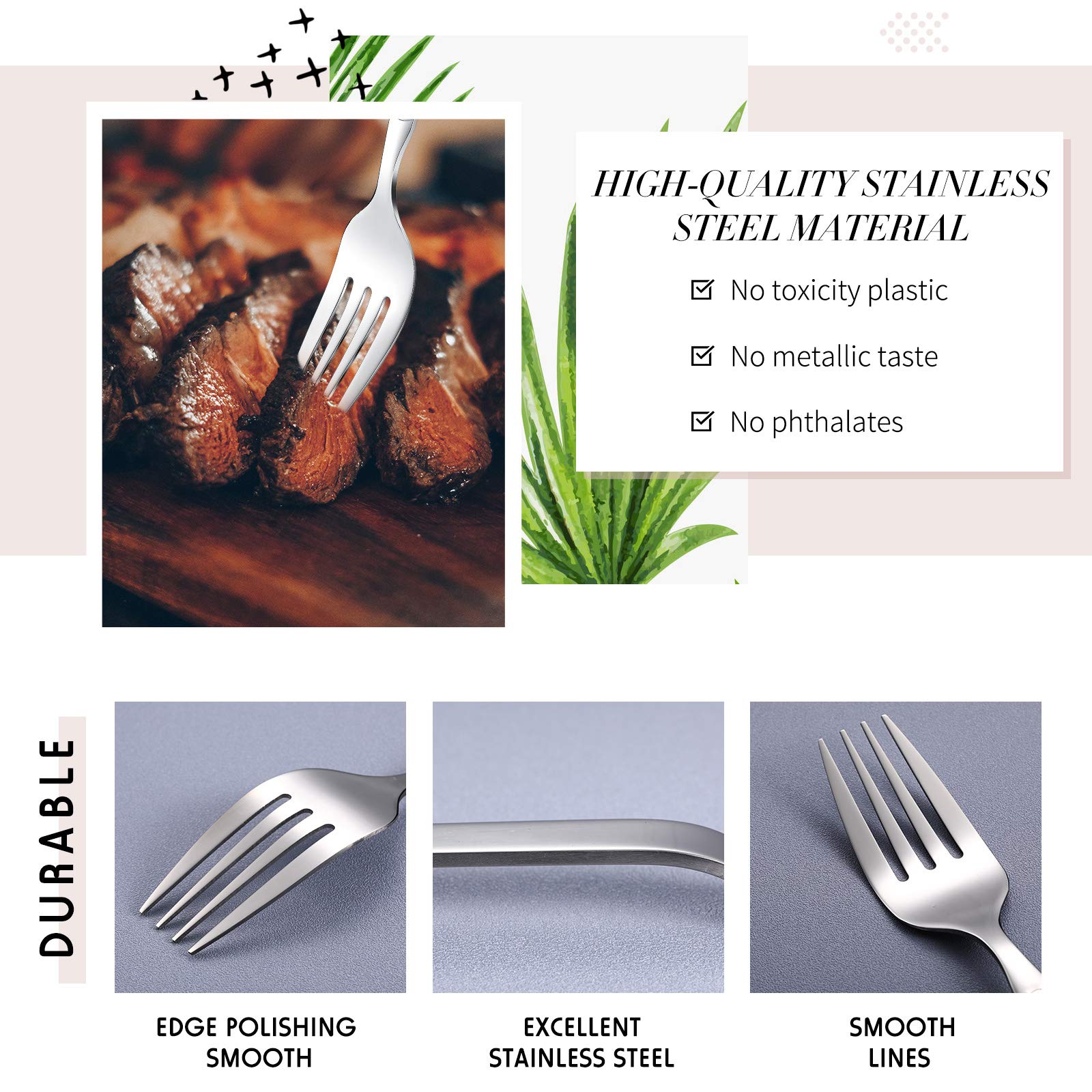 Pastry Fork Jumbo Fork Giant Fork Huge Fork 10.8 Inch Stainless Steel Fork Stirring Fork For Mashing Food, Whisking Eggs, Dishwa