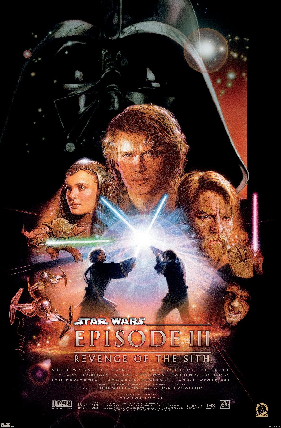 Trends International 24X36 Star Wars: Revenge Of The Sith - One Sheet Wall Poster, 24.00'' X 36.00'', Premium Unframed Version