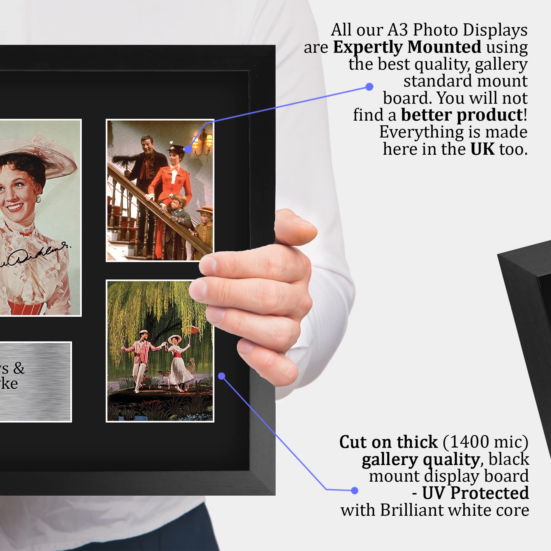 Hwc Trading Julie Andrews & Dick Van Dyke Mary Poppins Bert 16 X 12 Inch (A3) Printed Gifts Signed Autograph Picture For Movie M